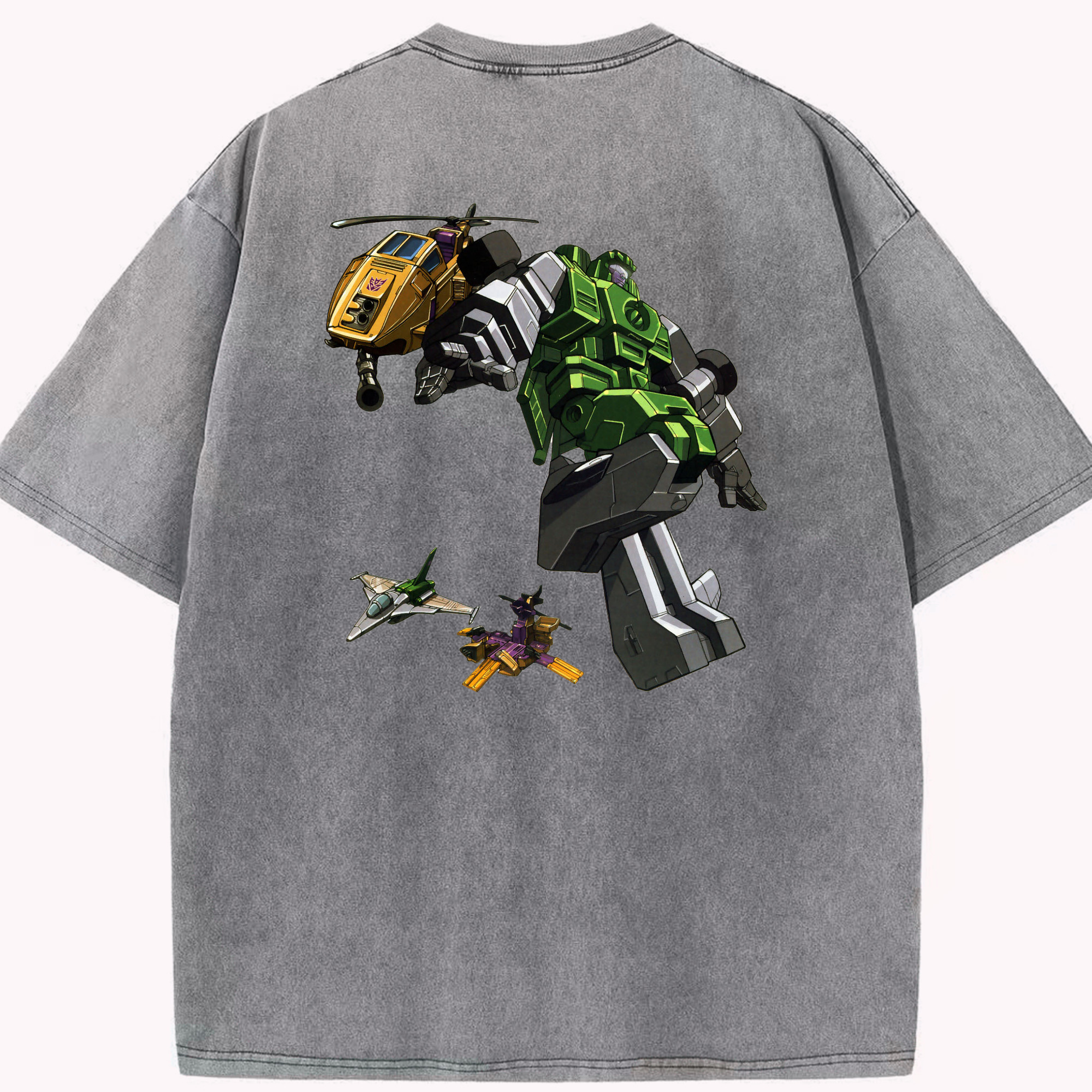 （画像用）  綿100% ヴィンテージ風 半袖Tシャツ（背面プリント）