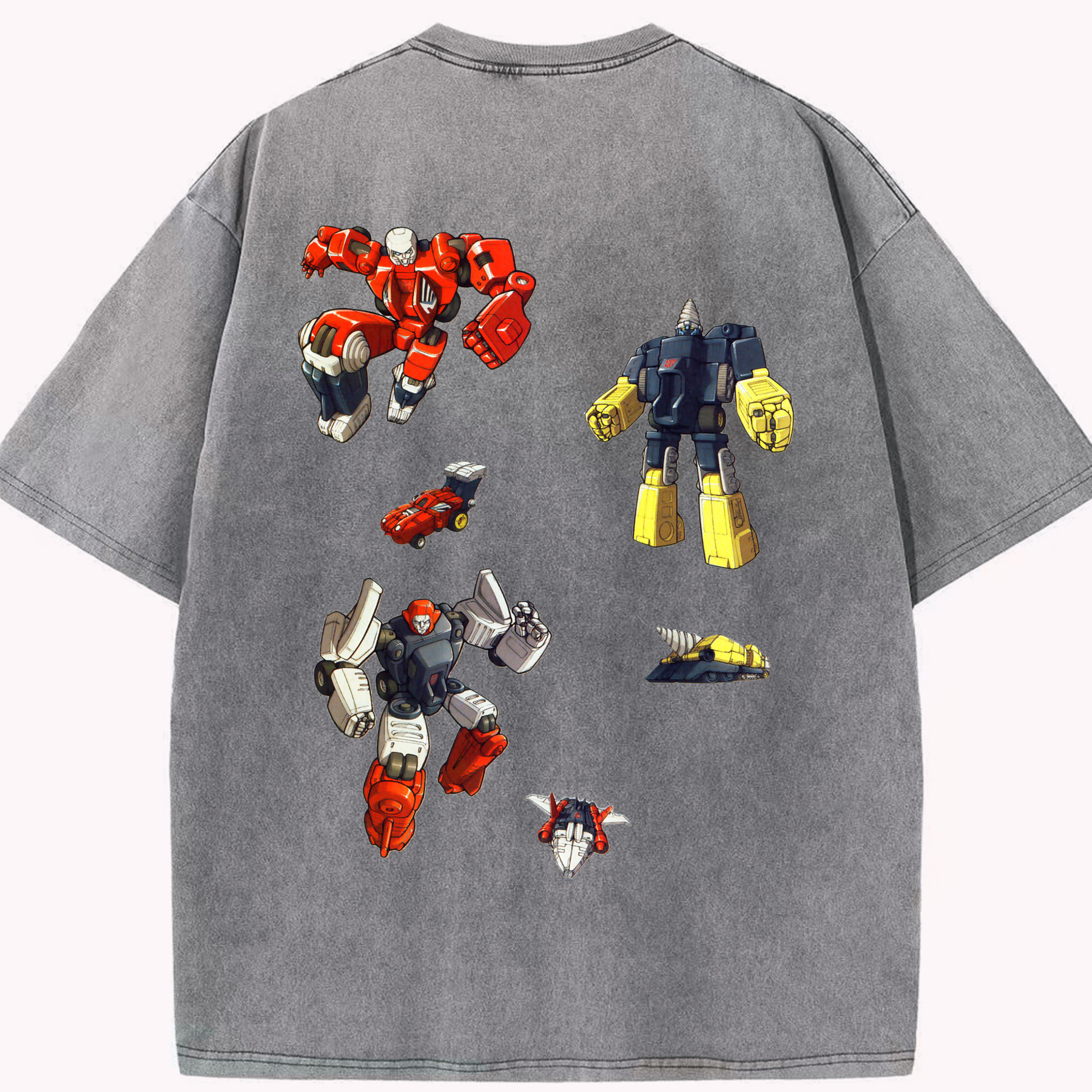 （画像用）  綿100% ヴィンテージ風 半袖Tシャツ（背面プリント）