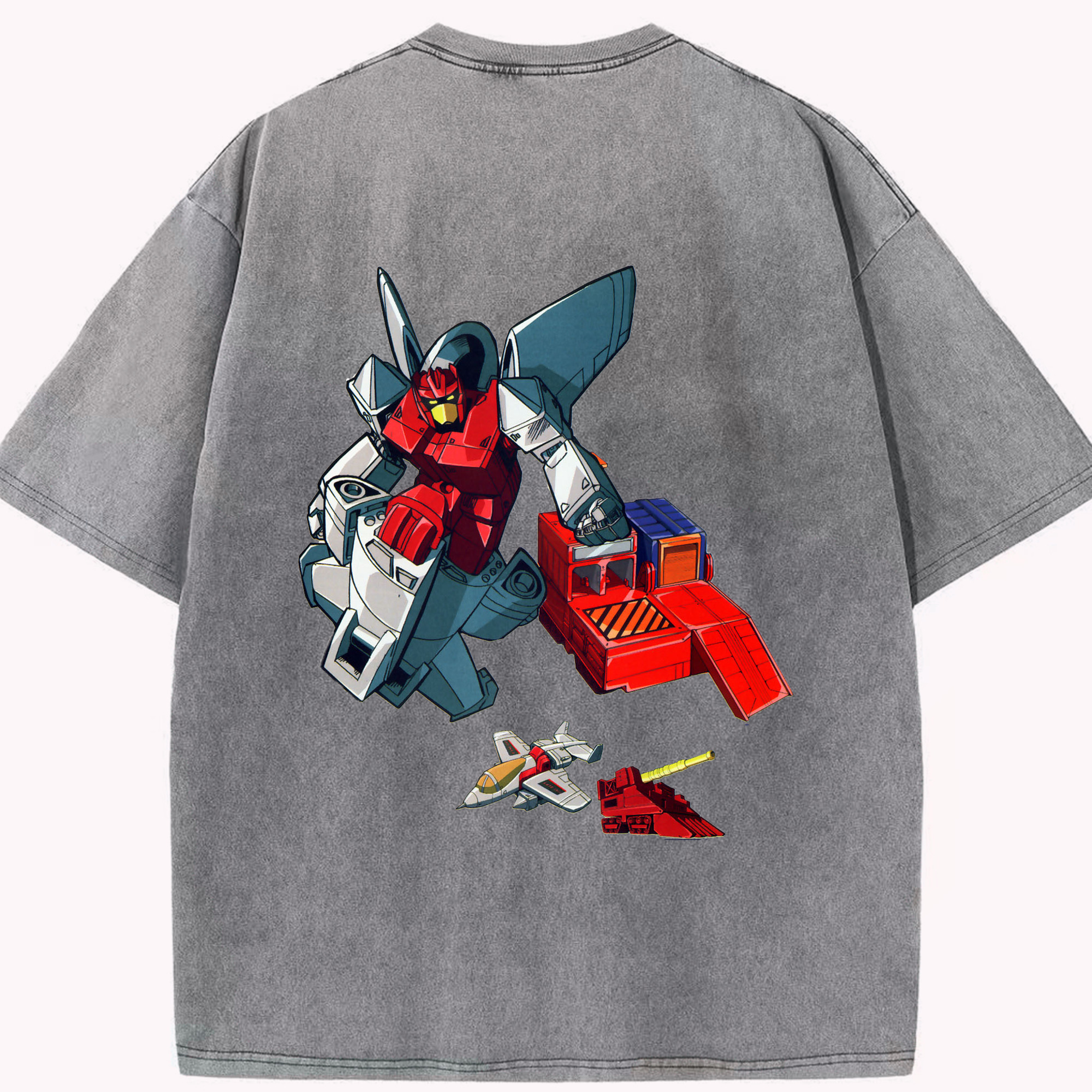 （画像用）  綿100% ヴィンテージ風 半袖Tシャツ（背面プリント）