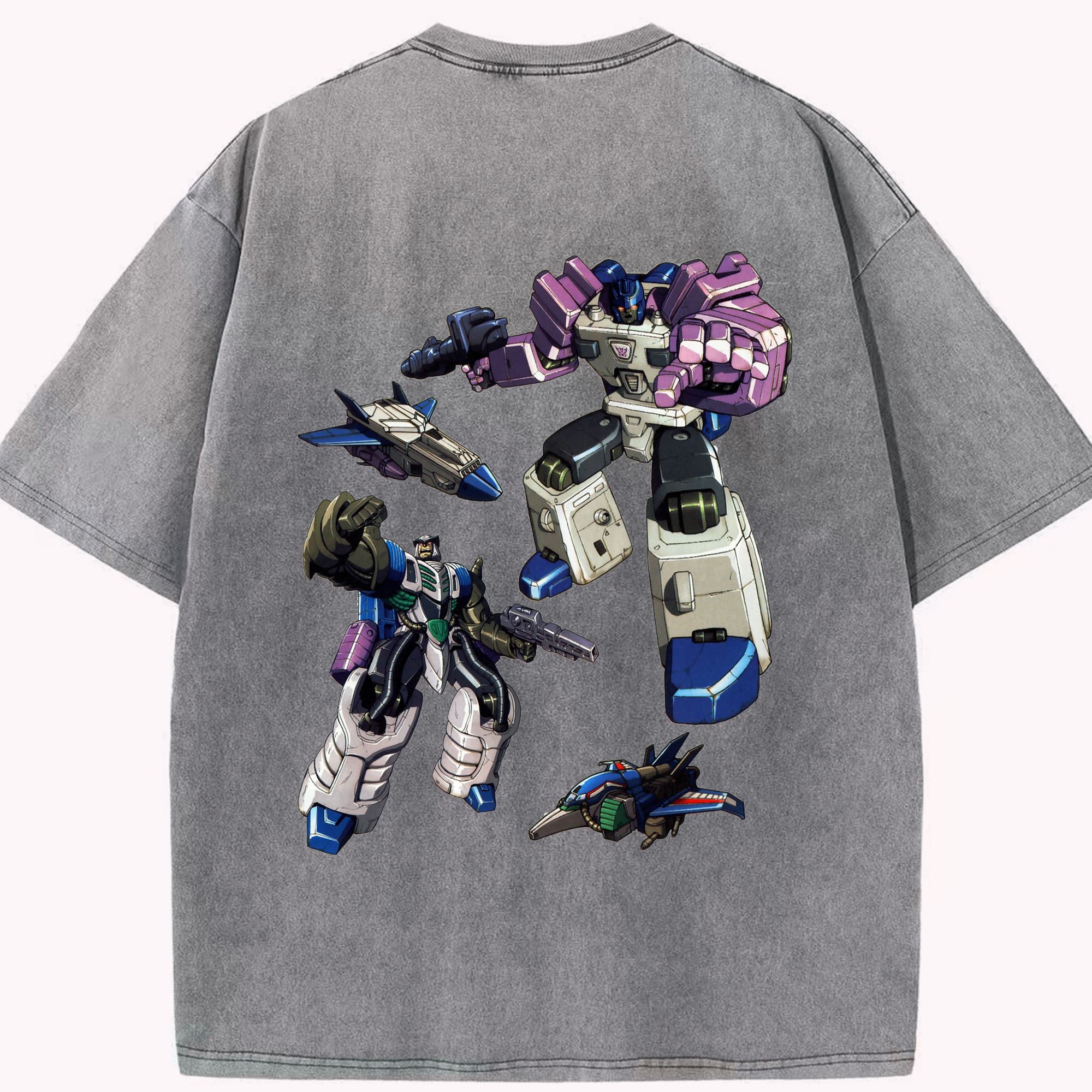 （画像用）  綿100% ヴィンテージ風 半袖Tシャツ（背面プリント）