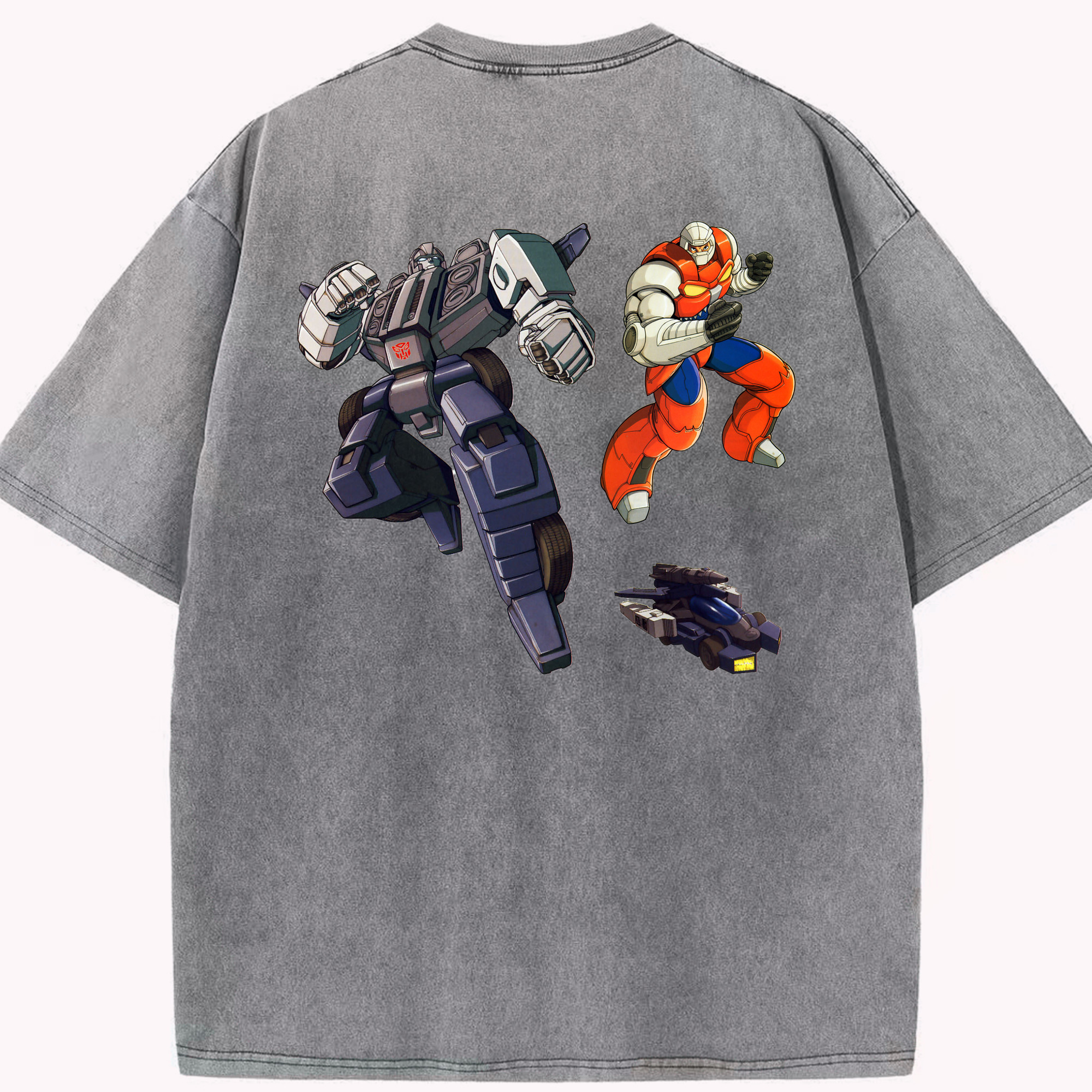 （画像用）  綿100% ヴィンテージ風 半袖Tシャツ（背面プリント）