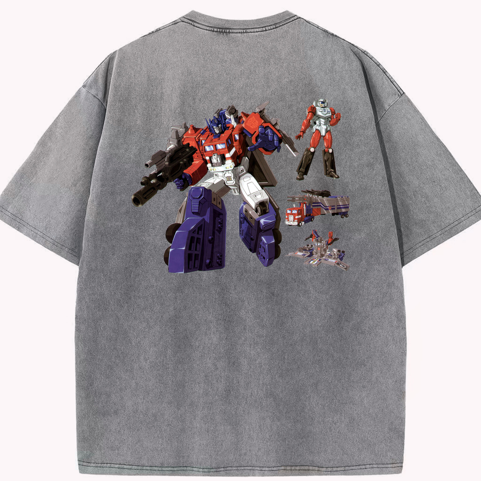 （画像用）  綿100% ヴィンテージ風 半袖Tシャツ（背面プリント）