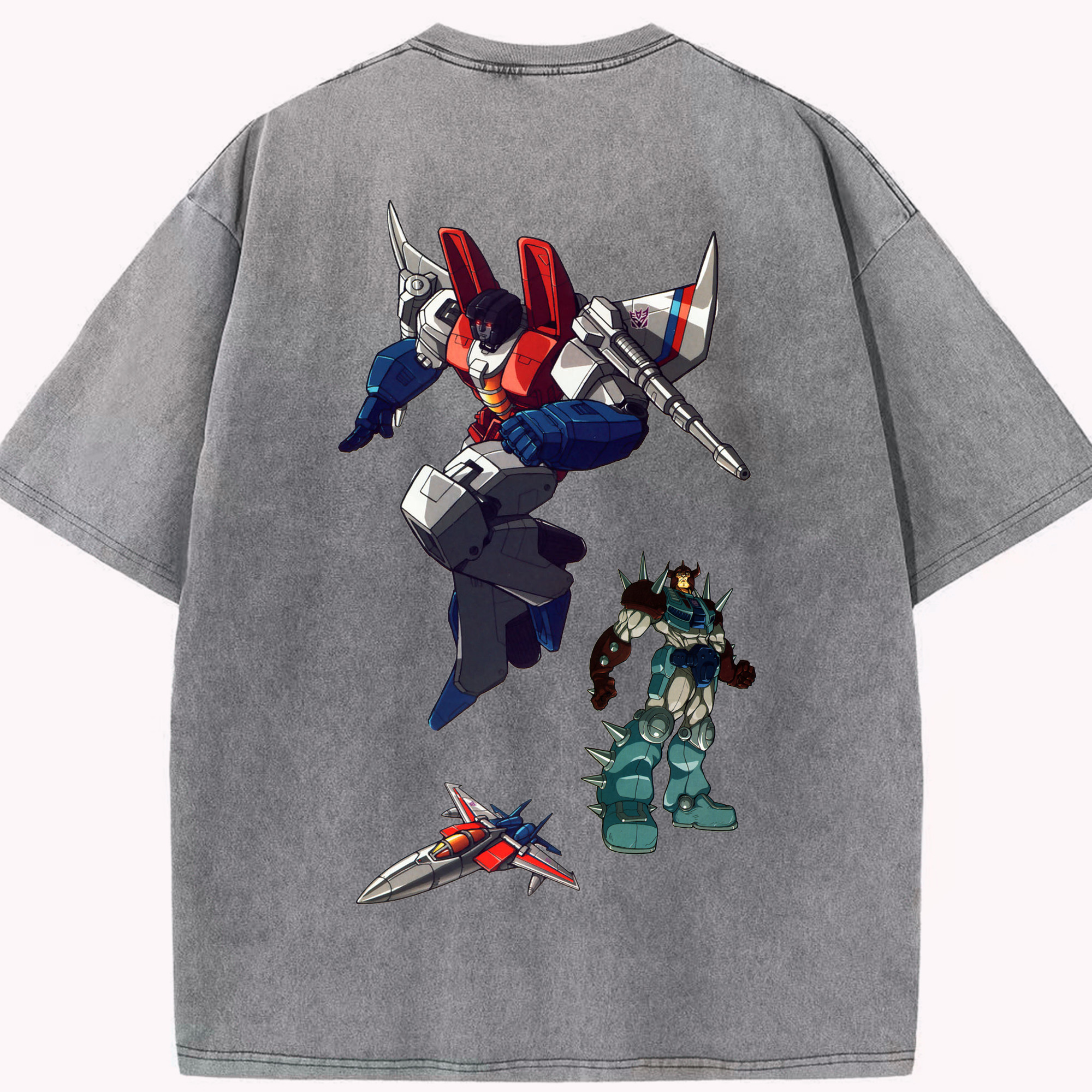 （画像用）  綿100% ヴィンテージ風 半袖Tシャツ（背面プリント）