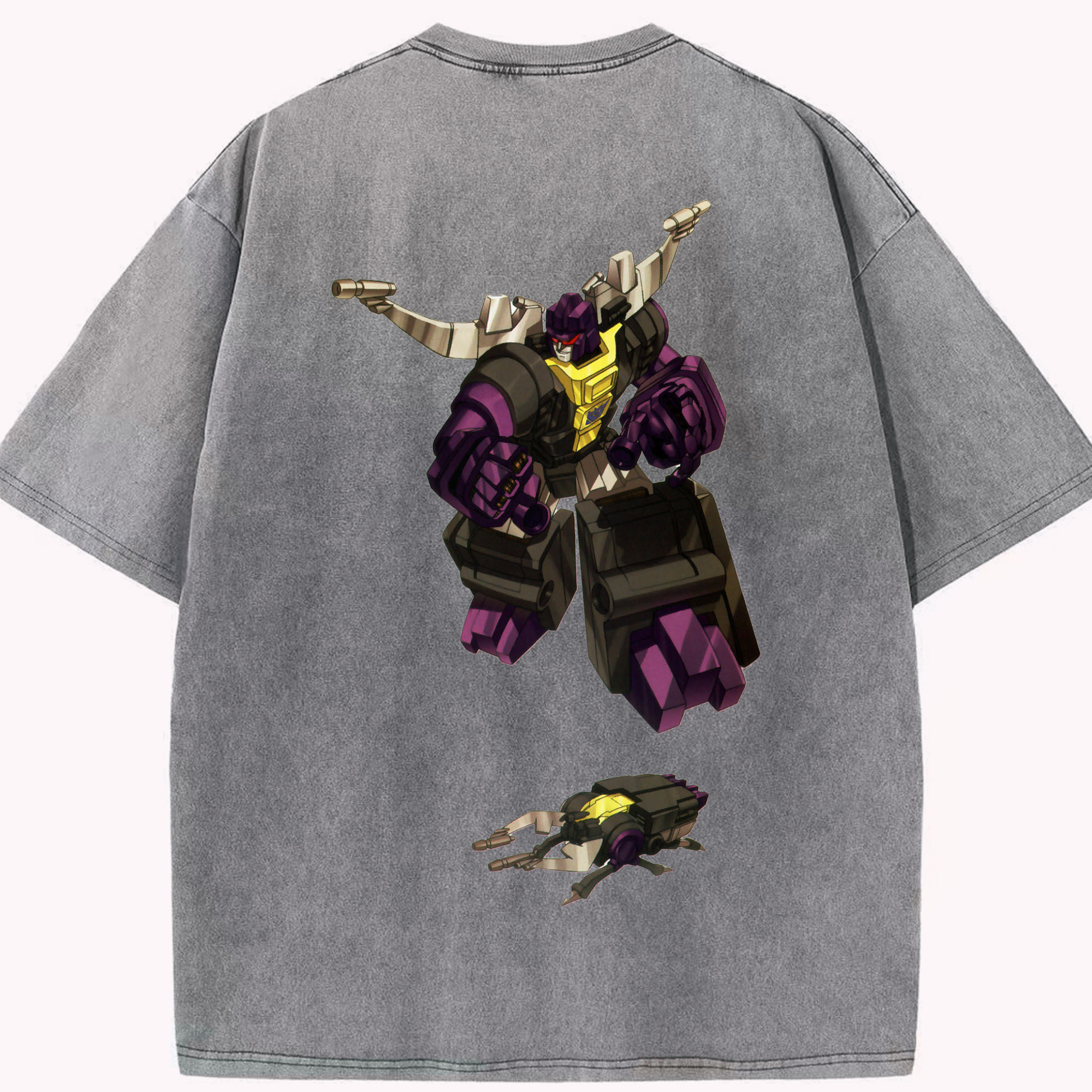 （画像用）  綿100% ヴィンテージ風 半袖Tシャツ（背面プリント）