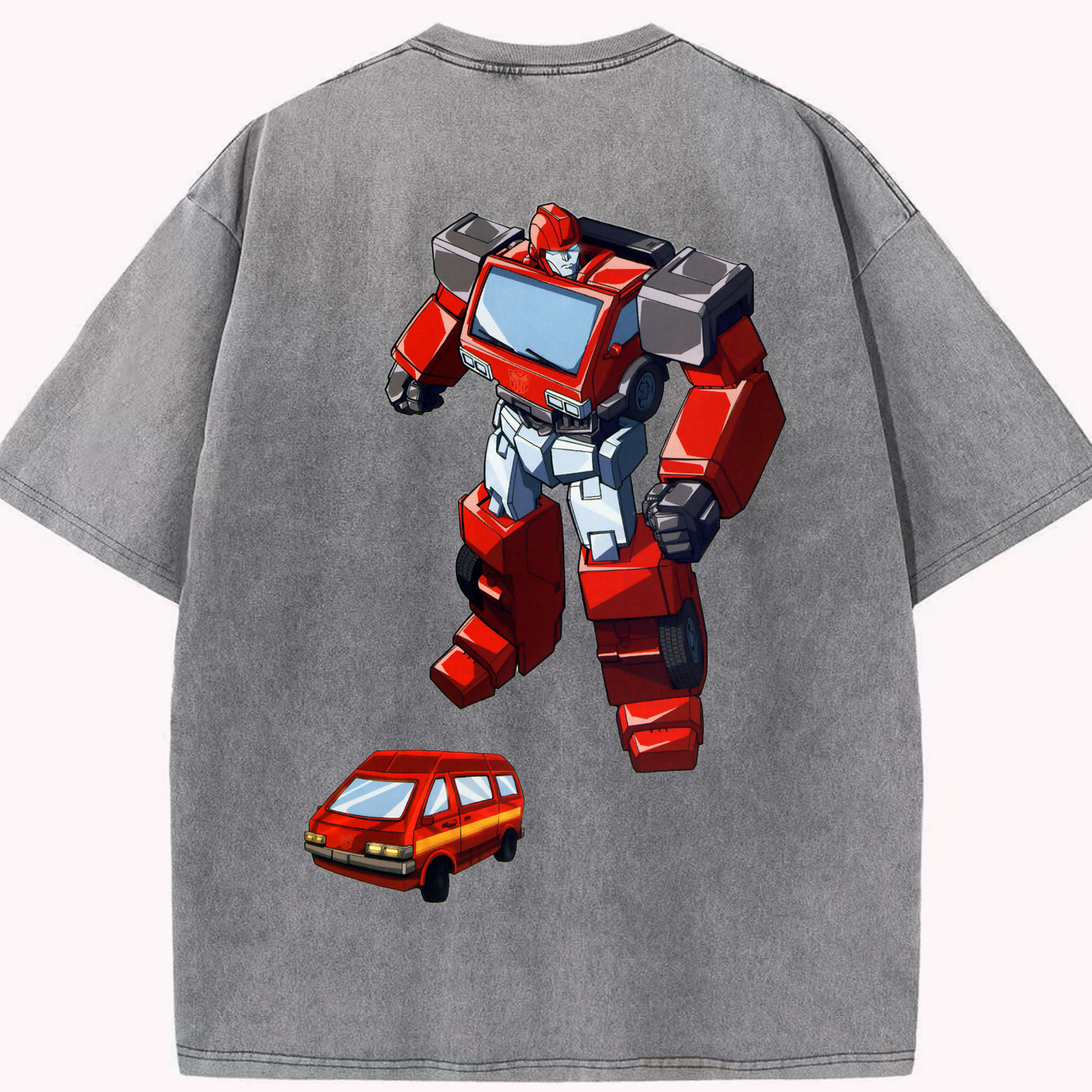 （画像用）  綿100% ヴィンテージ風 半袖Tシャツ（背面プリント）
