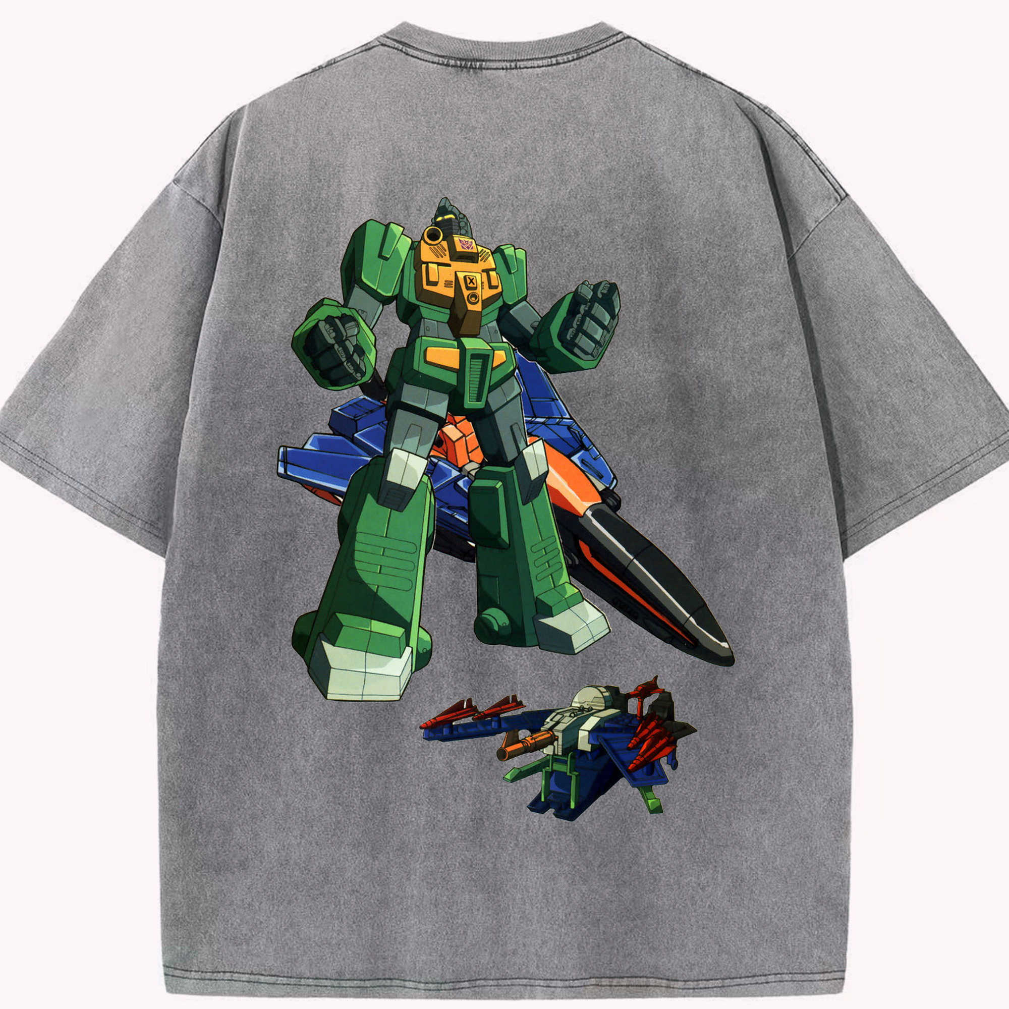 （画像用）  綿100% ヴィンテージ風 半袖Tシャツ（背面プリント）