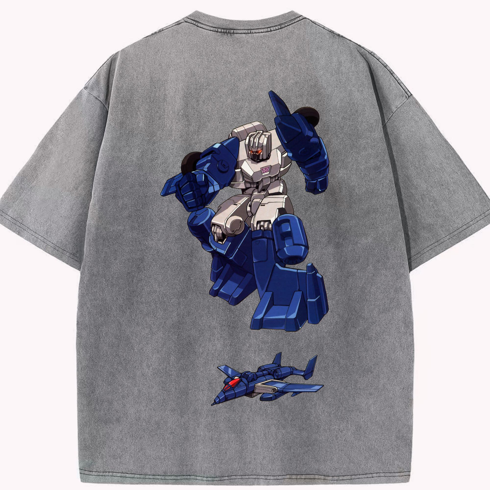 （画像用）  綿100% ヴィンテージ風 半袖Tシャツ（背面プリント）