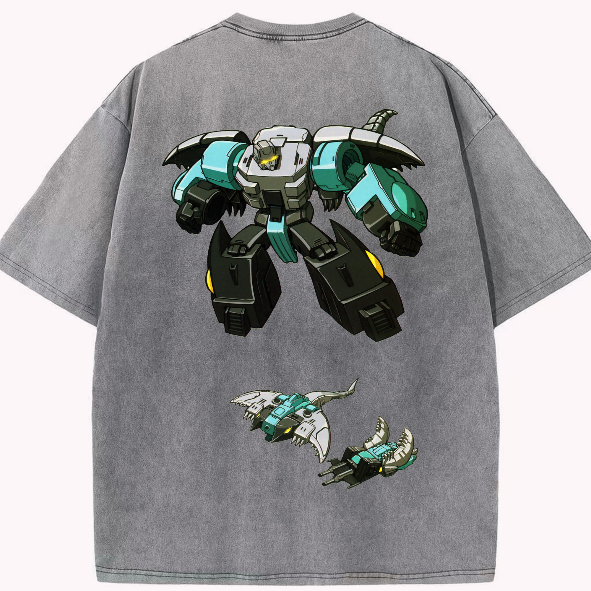 （画像用）  綿100% ヴィンテージ風 半袖Tシャツ（背面プリント）
