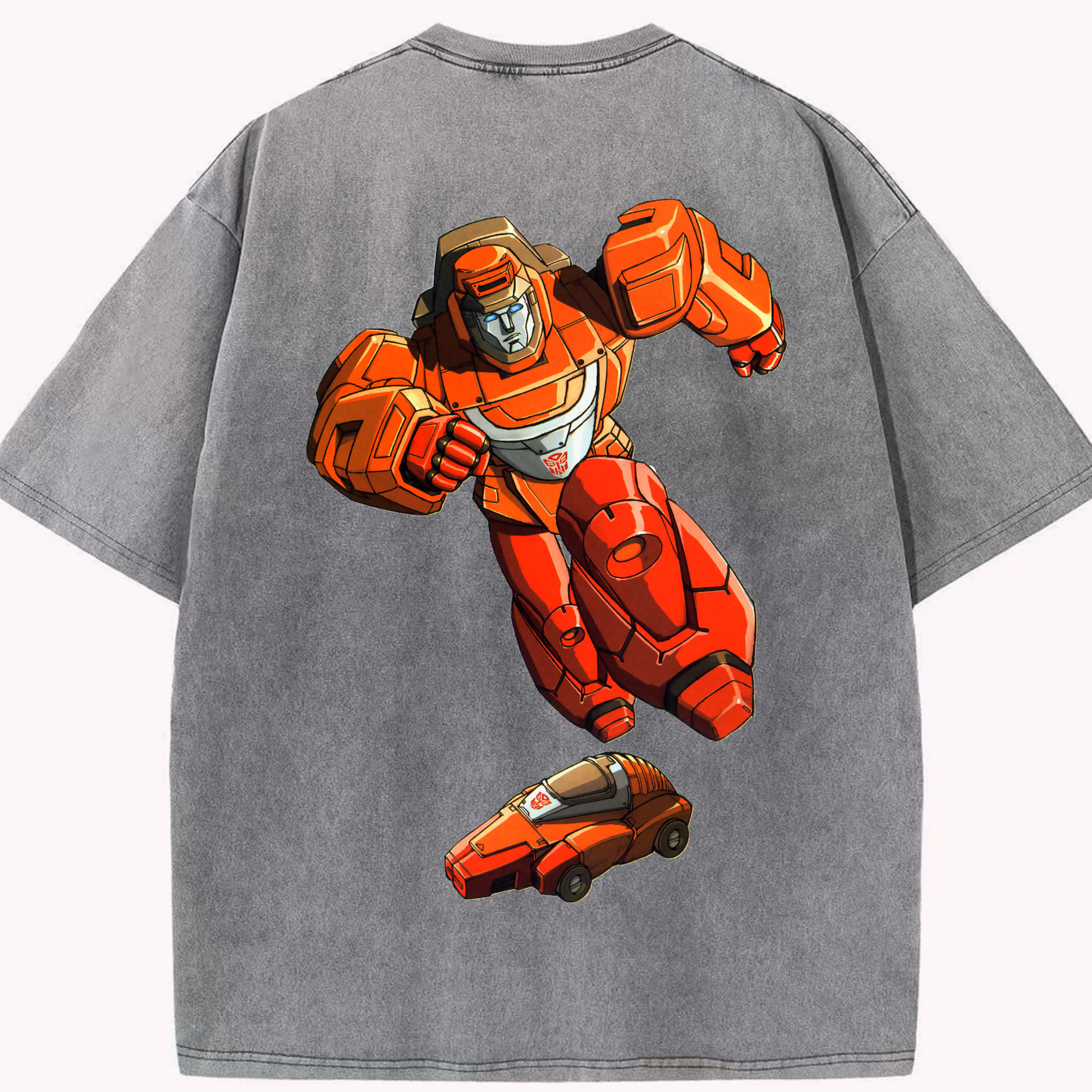 （画像用）  綿100% ヴィンテージ風 半袖Tシャツ（背面プリント）