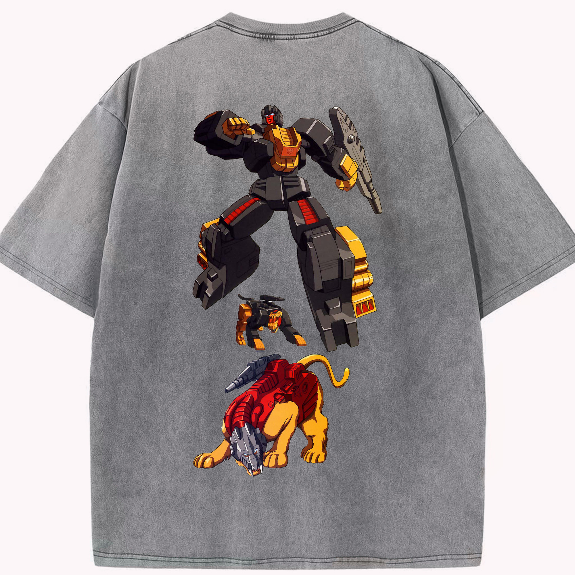 （画像用）  綿100% ヴィンテージ風 半袖Tシャツ（背面プリント）