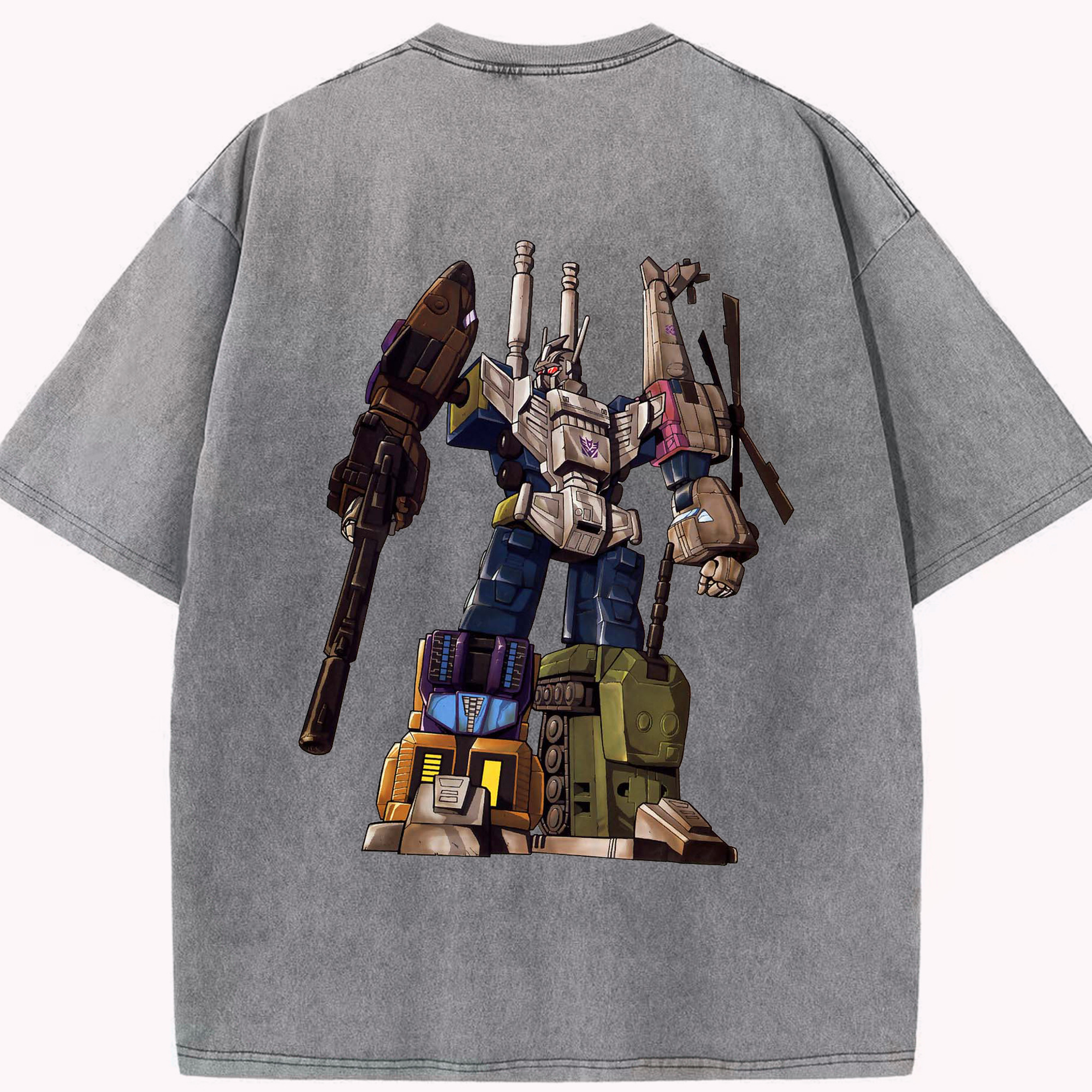 （画像用）  綿100% ヴィンテージ風 半袖Tシャツ（背面プリント）