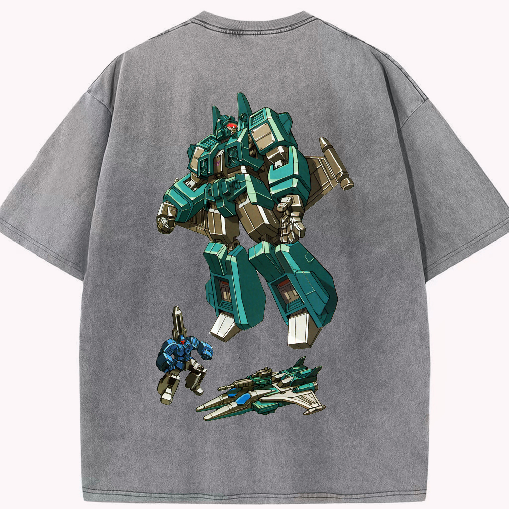 （画像用）  綿100% ヴィンテージ風 半袖Tシャツ（背面プリント）