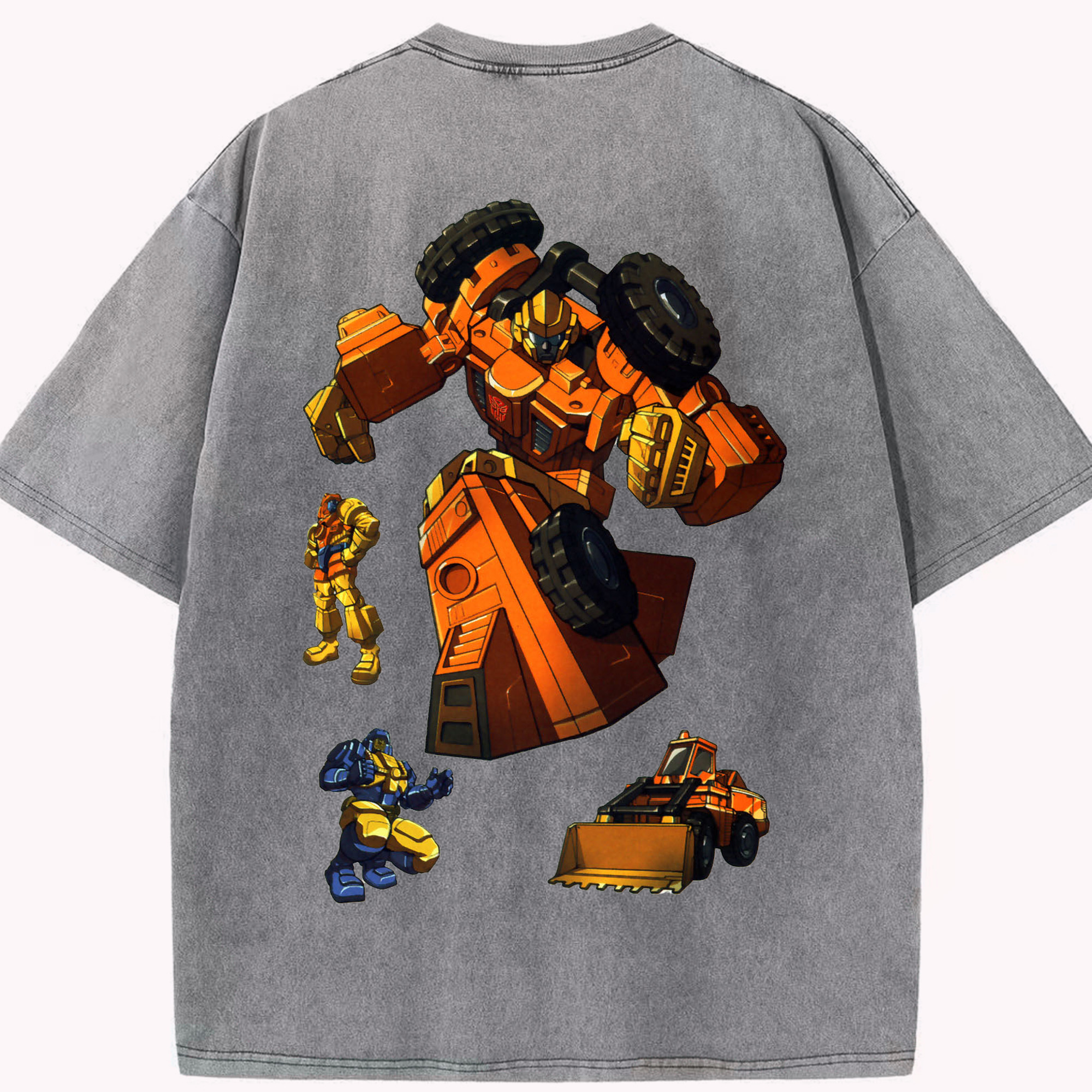 （画像用）  綿100% ヴィンテージ風 半袖Tシャツ（背面プリント）