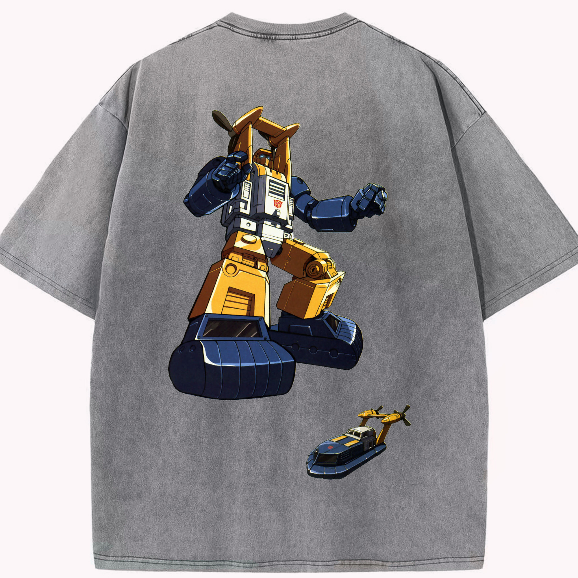 （画像用）  綿100% ヴィンテージ風 半袖Tシャツ（背面プリント）