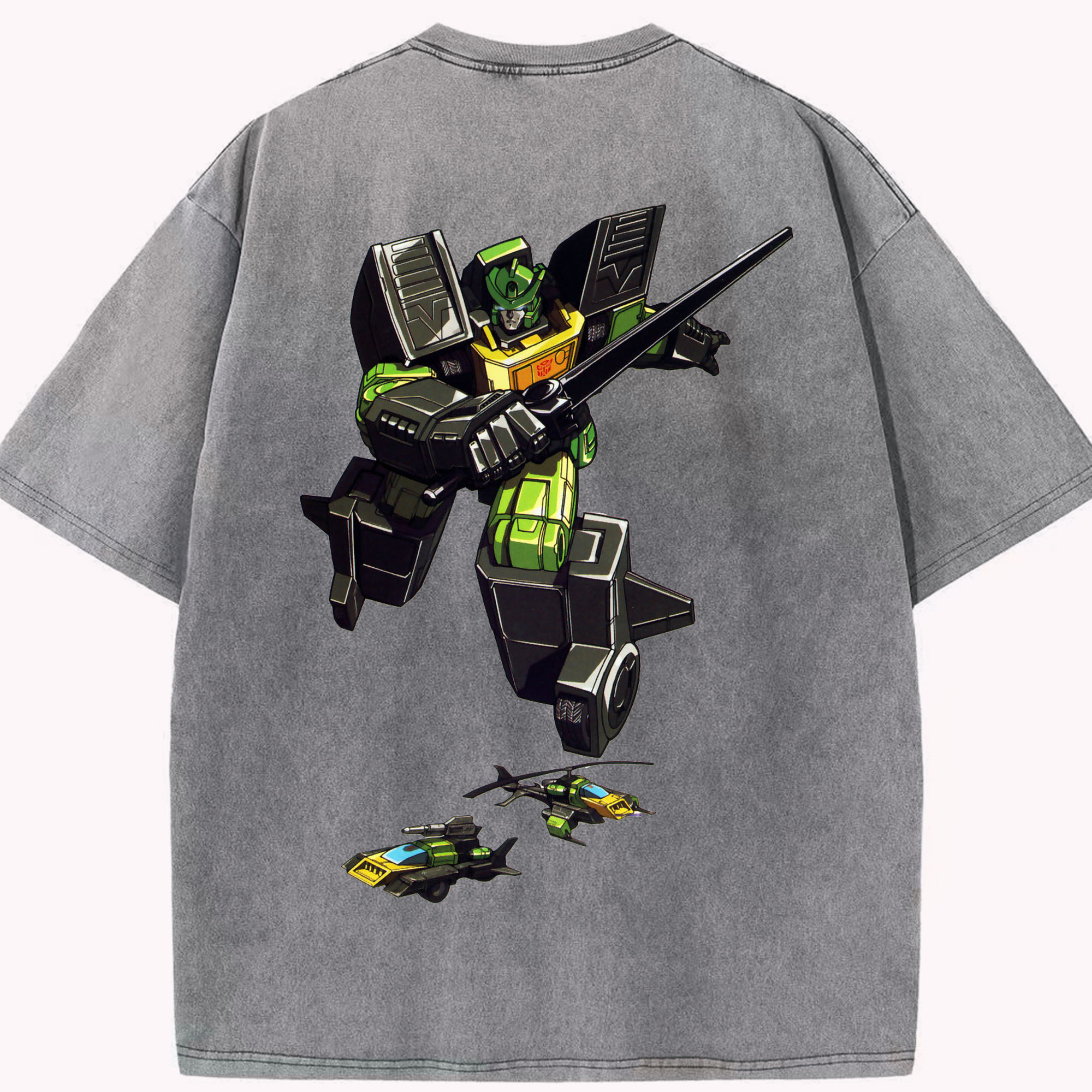 （画像用）  綿100% ヴィンテージ風 半袖Tシャツ（背面プリント）