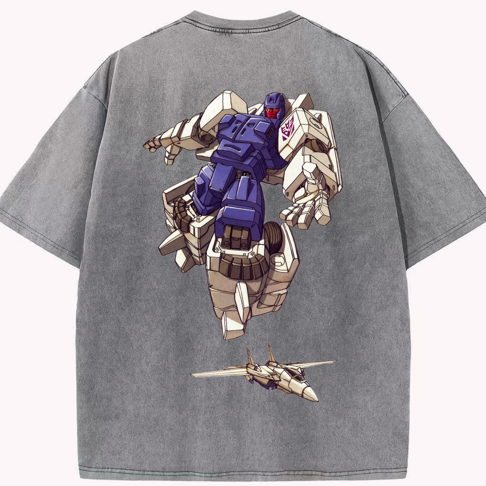 （画像用）  綿100% ヴィンテージ風 半袖Tシャツ（背面プリント）