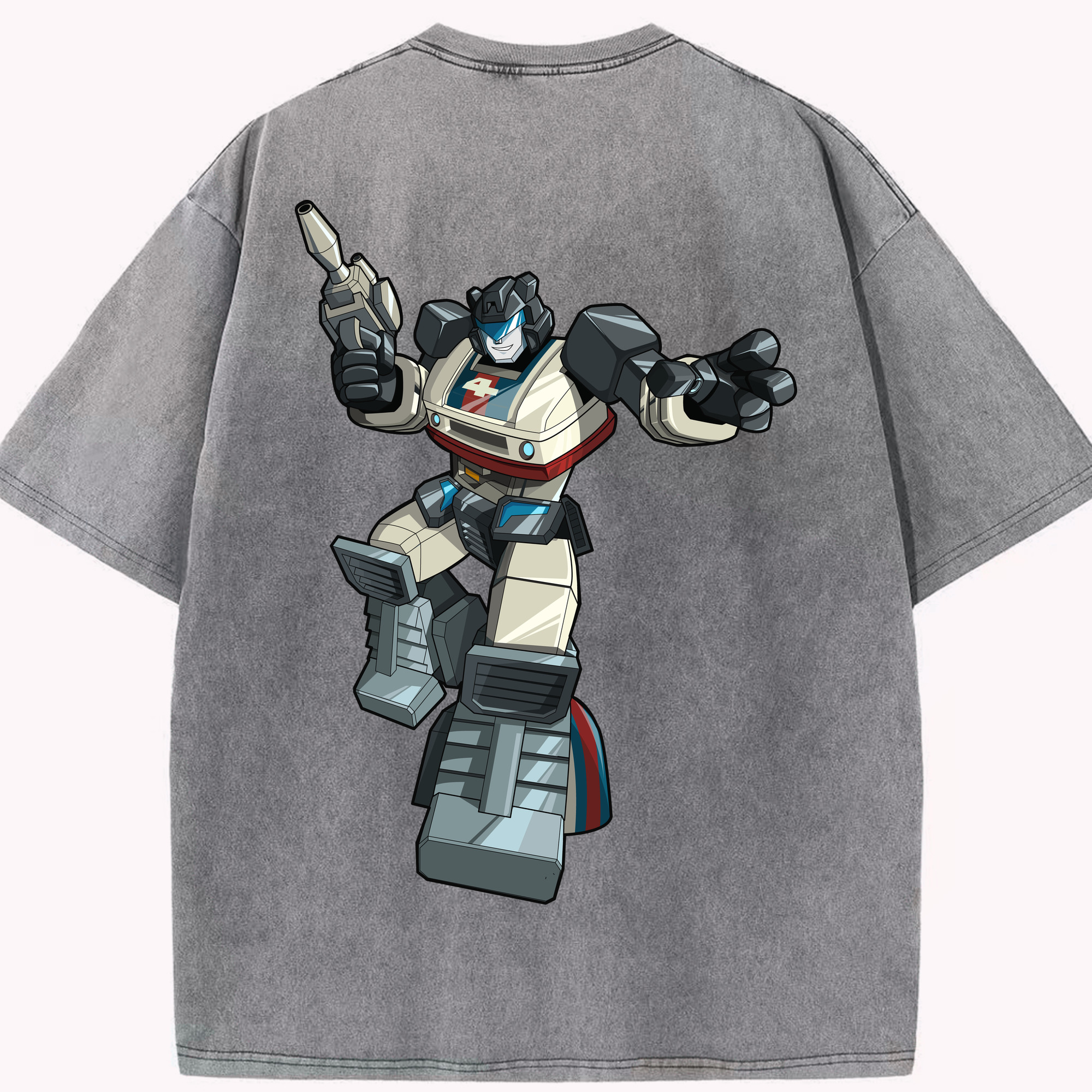 （画像用）  綿100% ヴィンテージ風 半袖Tシャツ（背面プリント）