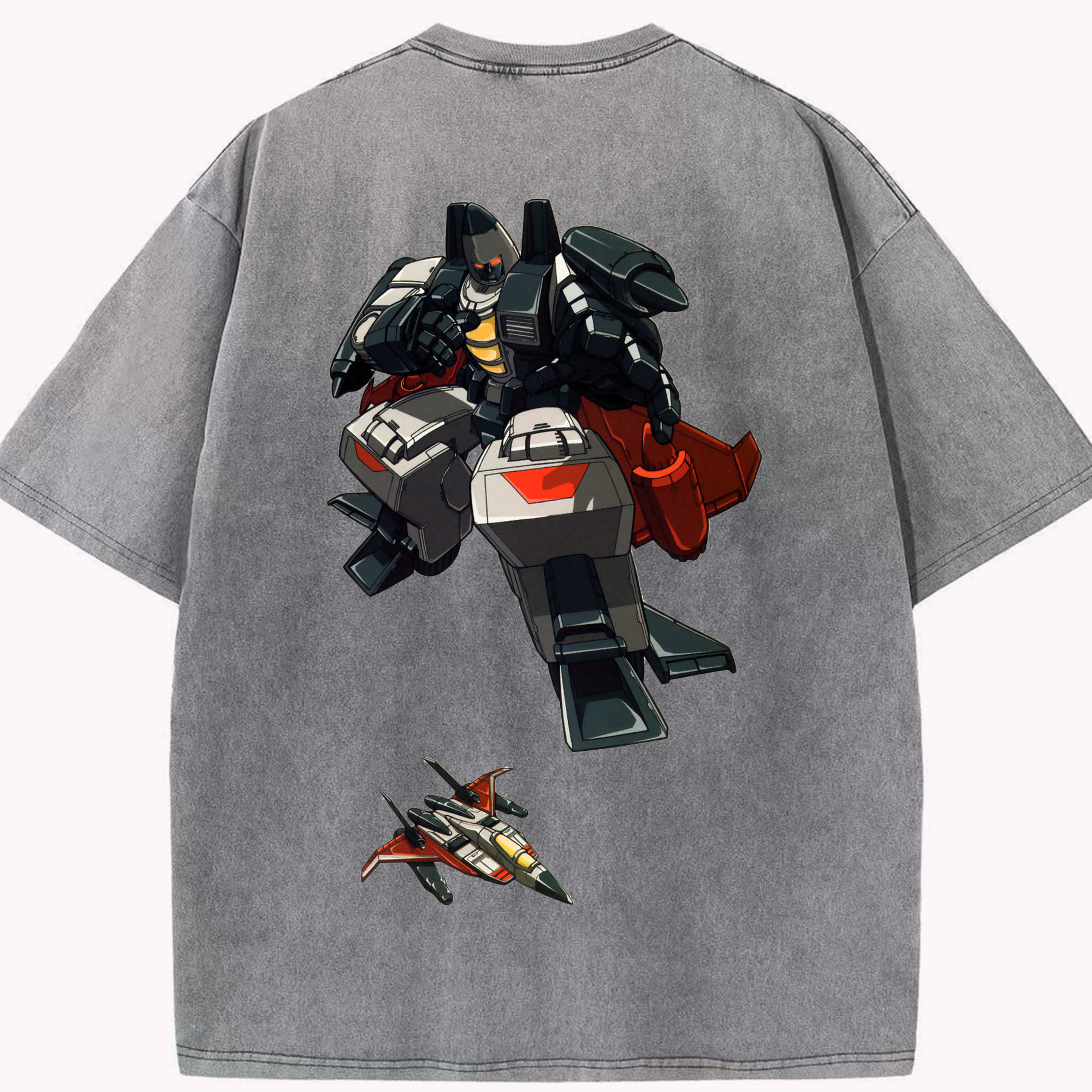 （画像用）  綿100% ヴィンテージ風 半袖Tシャツ（背面プリント）