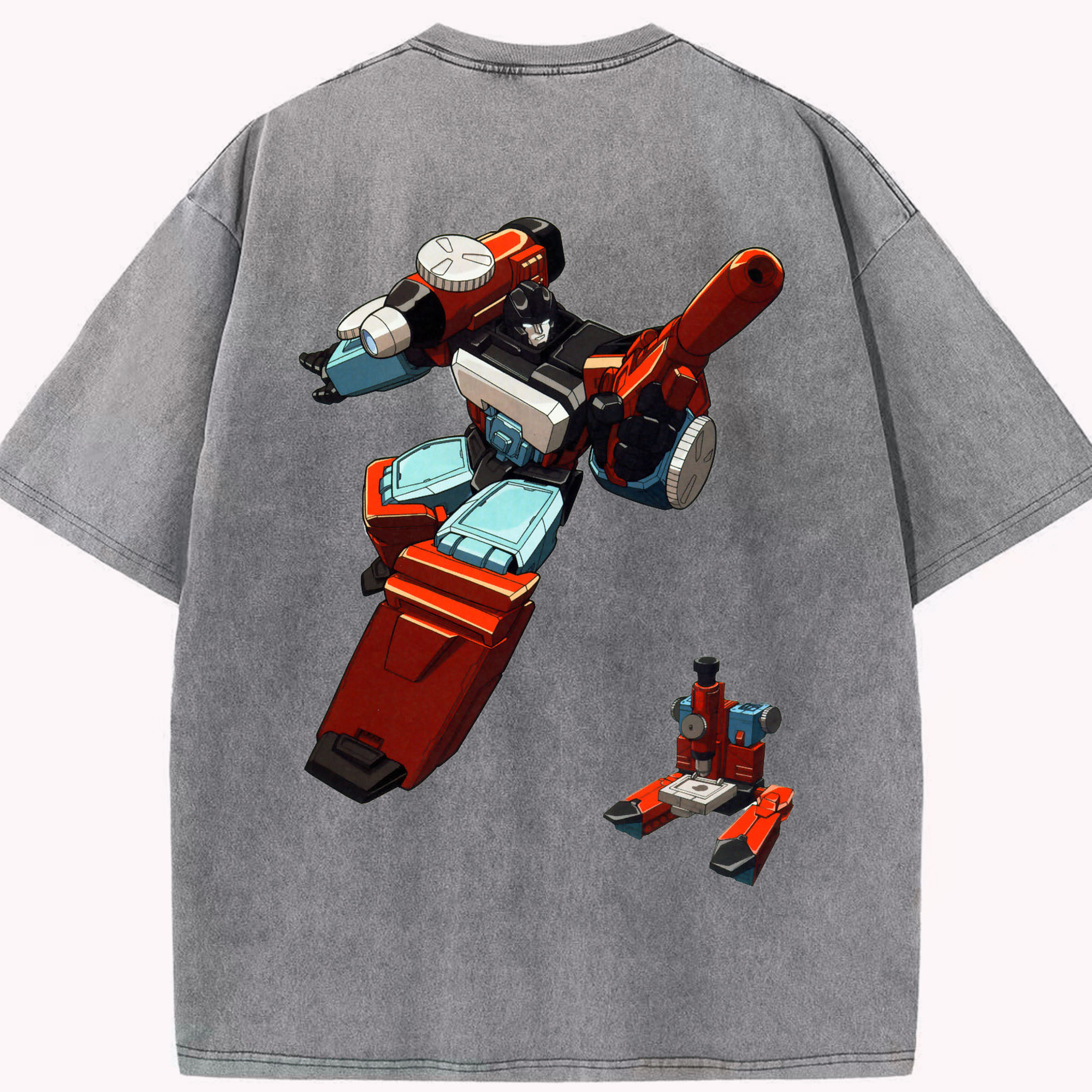 （画像用）  綿100% ヴィンテージ風 半袖Tシャツ（背面プリント）