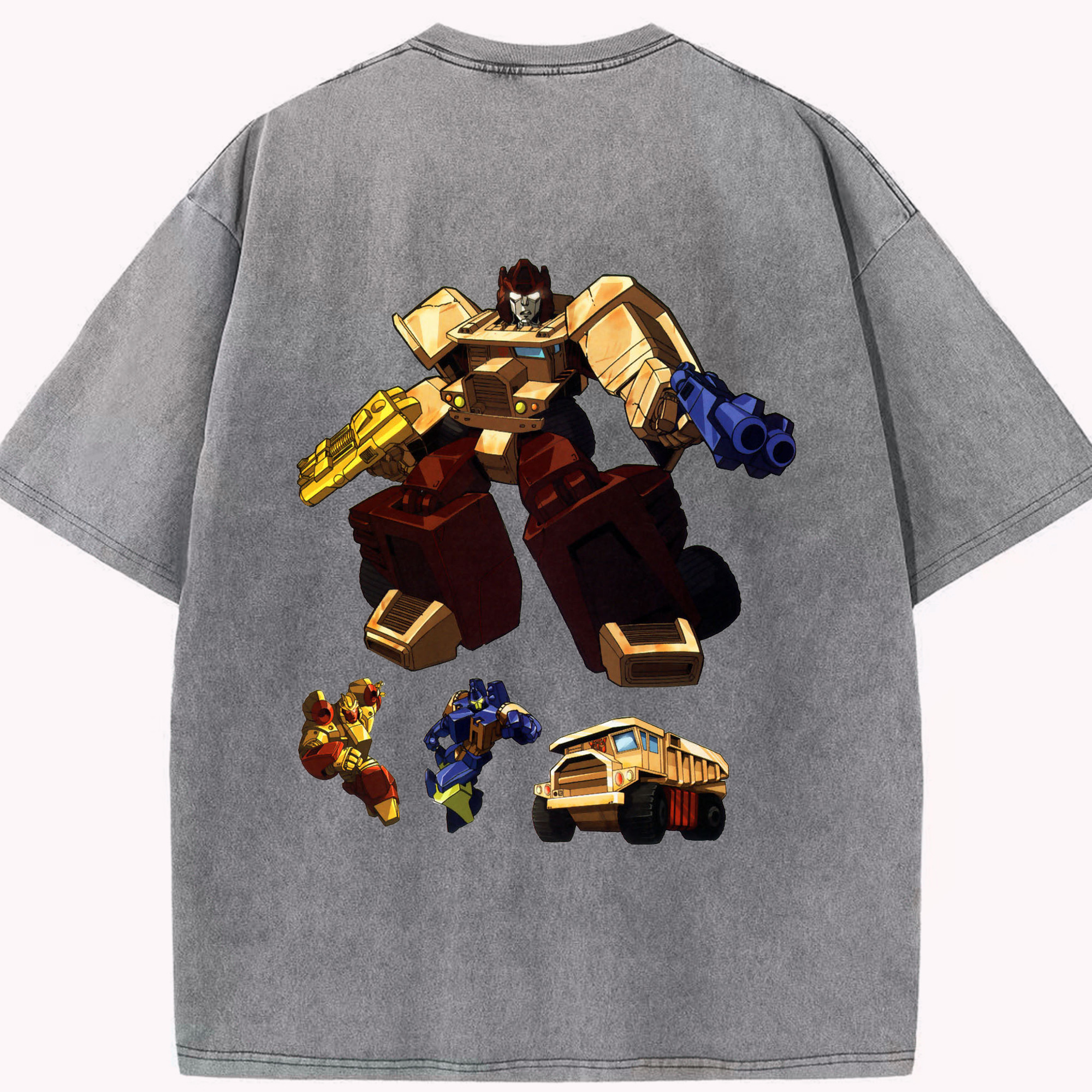 （画像用）  綿100% ヴィンテージ風 半袖Tシャツ（背面プリント）