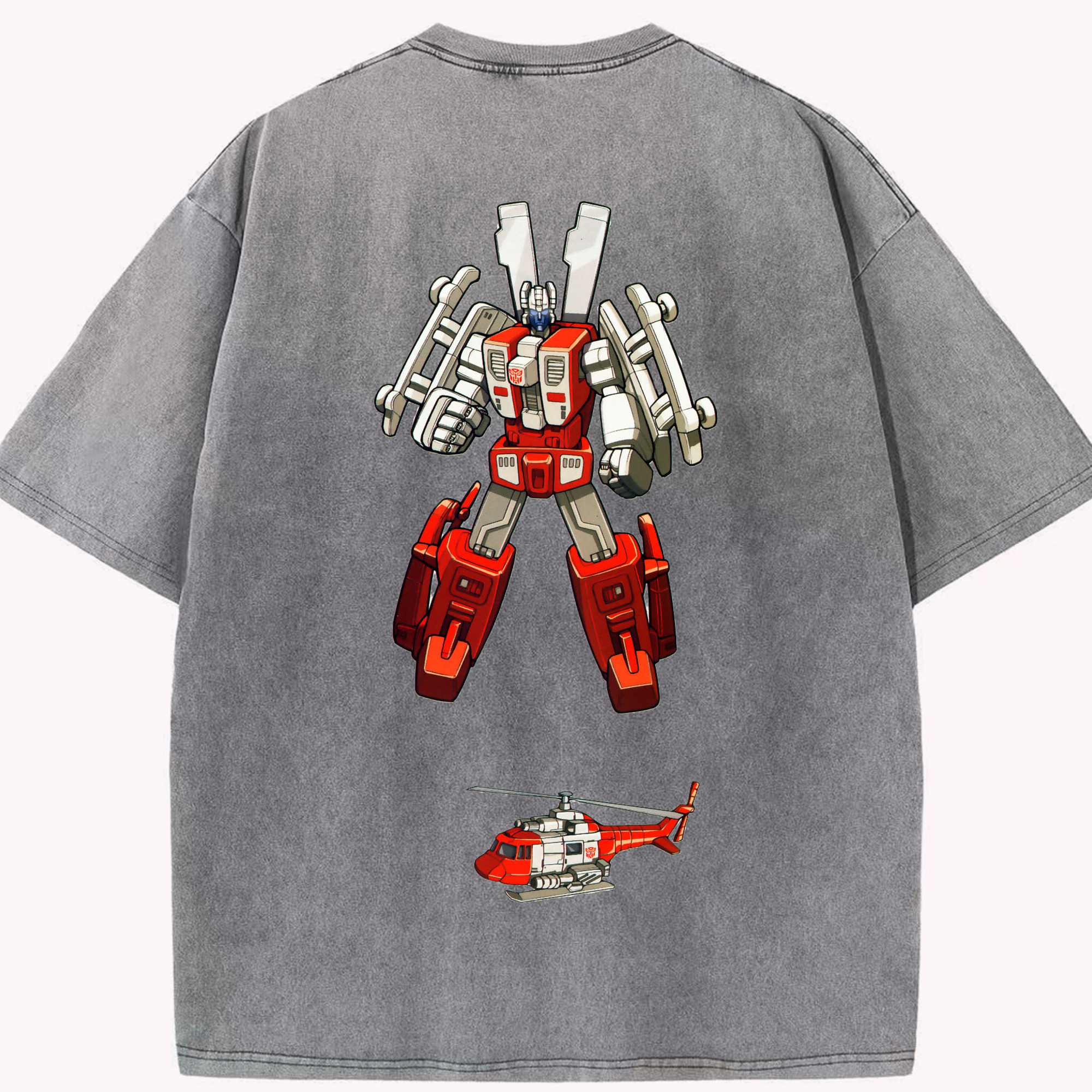 （画像用）  綿100% ヴィンテージ風 半袖Tシャツ（背面プリント）
