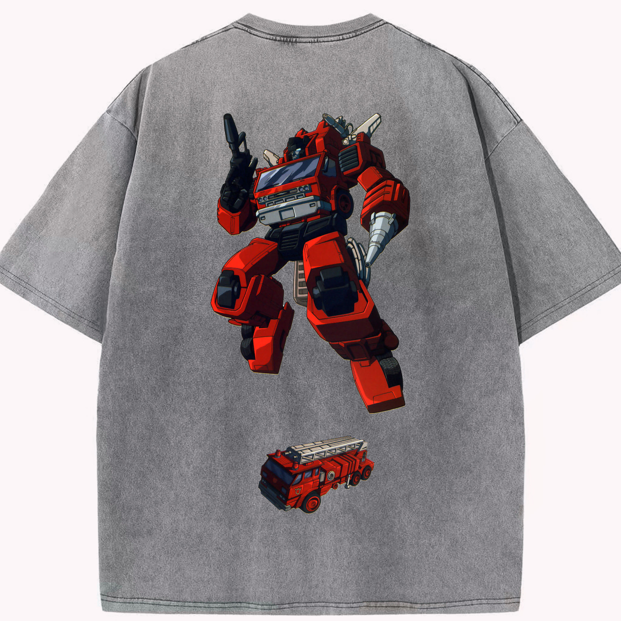 （画像用）  綿100% ヴィンテージ風 半袖Tシャツ（背面プリント）