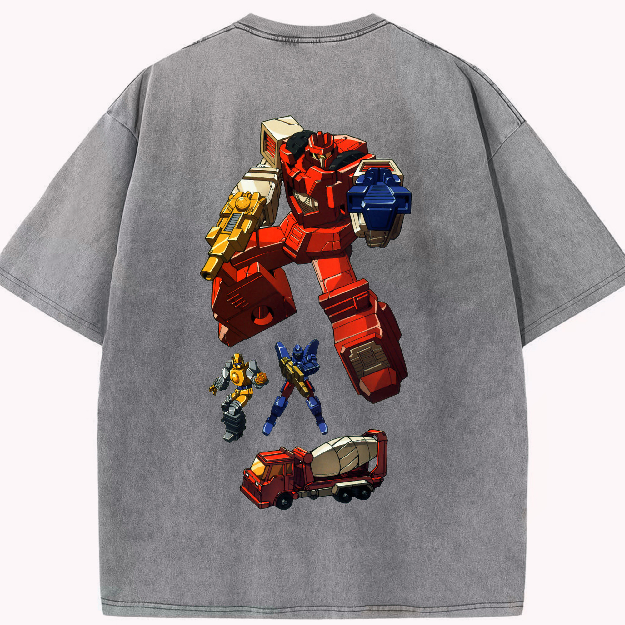 （画像用）  綿100% ヴィンテージ風 半袖Tシャツ（背面プリント）