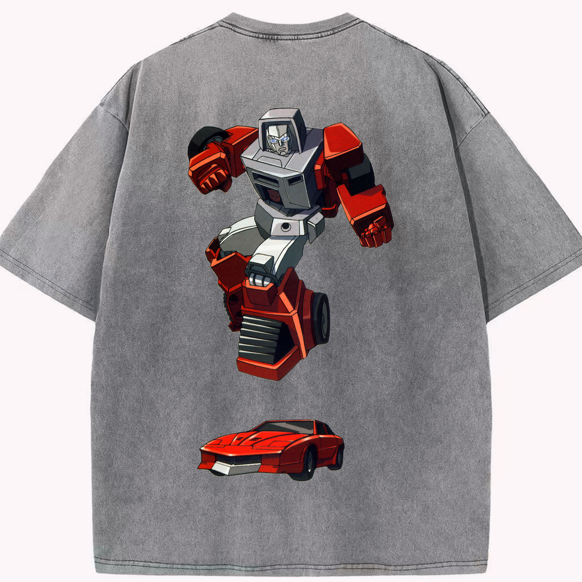（画像用）  綿100% ヴィンテージ風 半袖Tシャツ（背面プリント）
