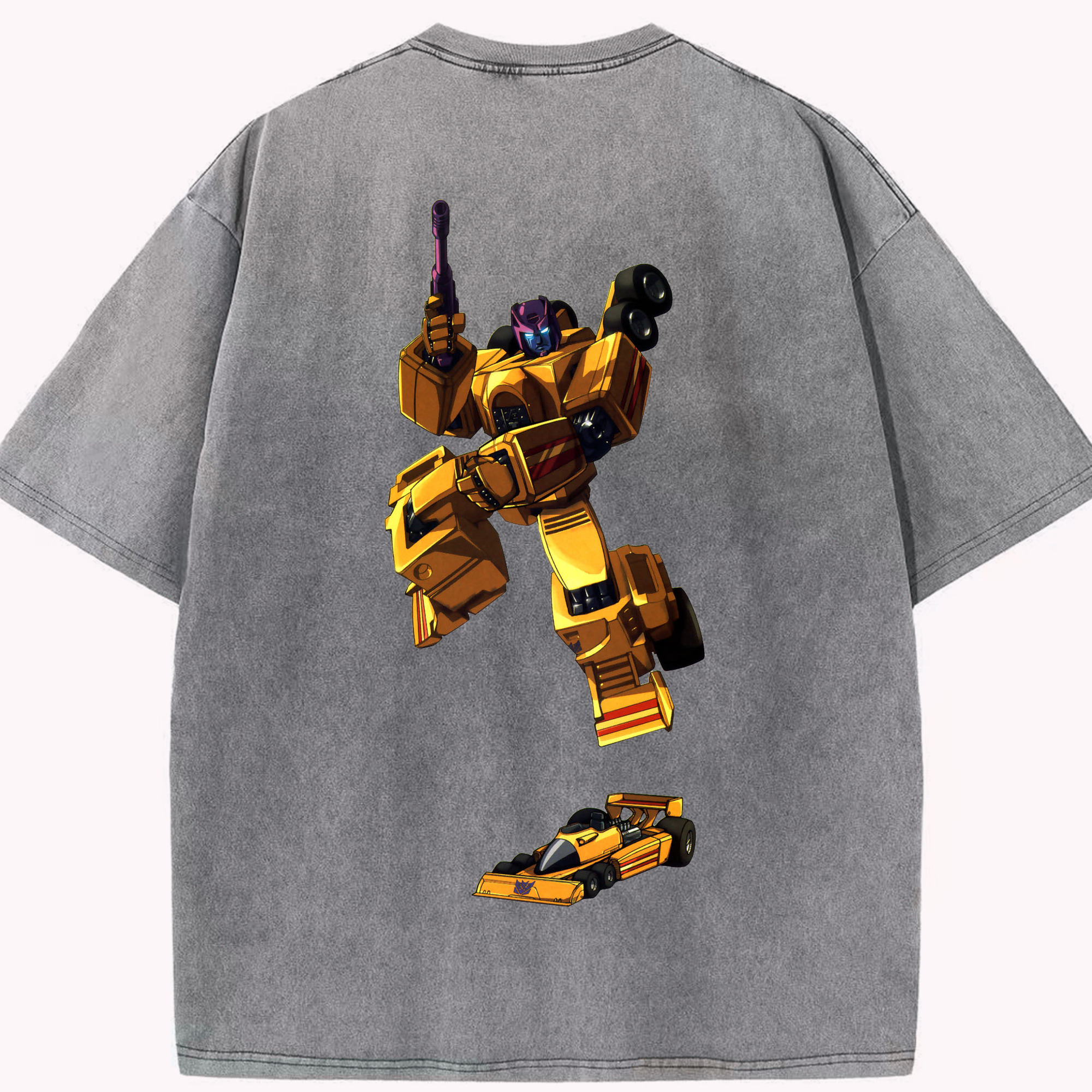 （画像用）  綿100% ヴィンテージ風 半袖Tシャツ（背面プリント）
