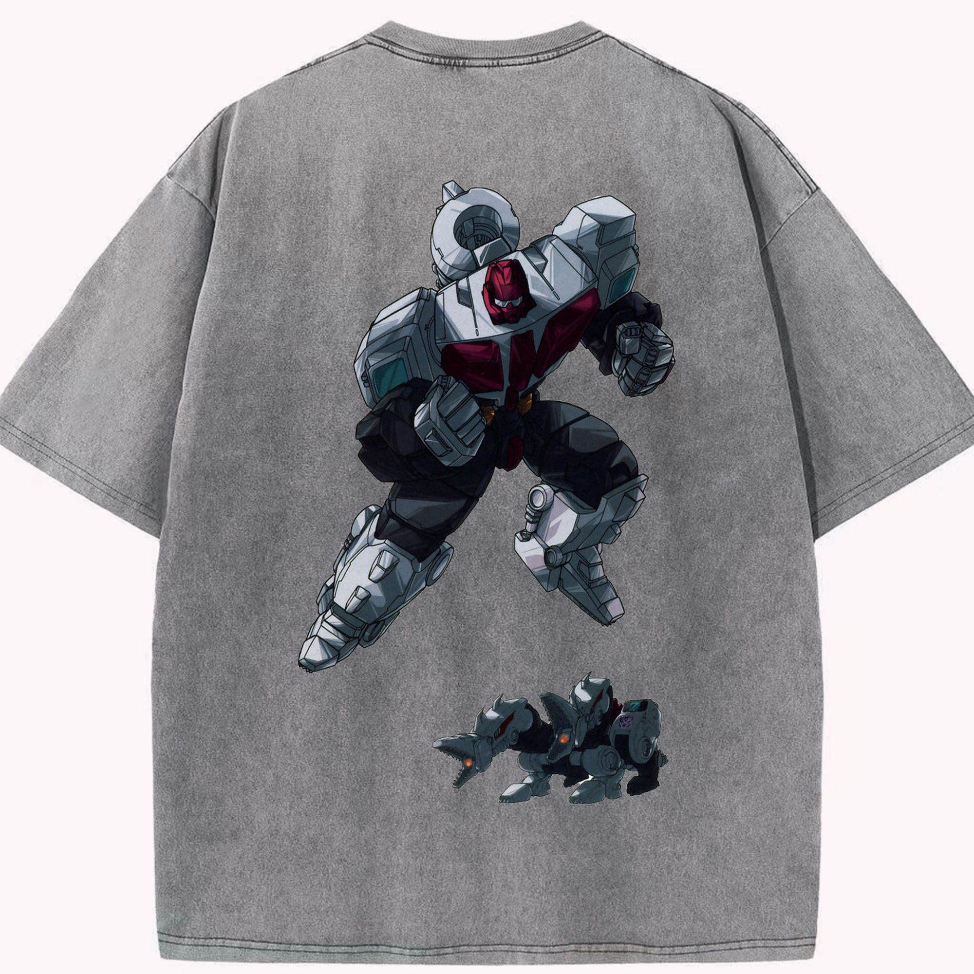 （画像用）  綿100% ヴィンテージ風 半袖Tシャツ（背面プリント）