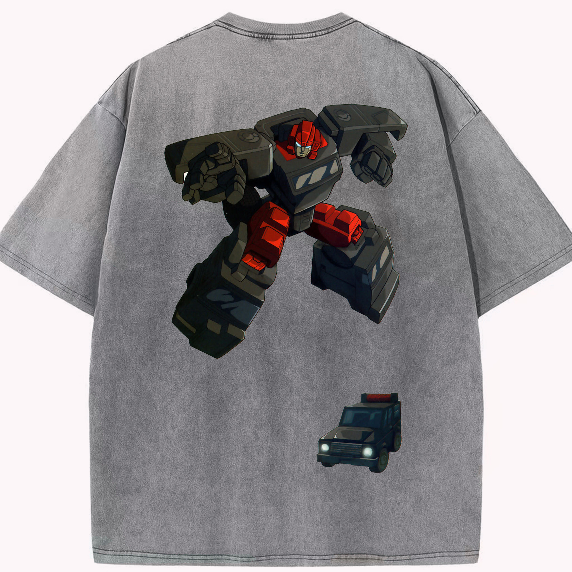 （画像用）  綿100% ヴィンテージ風 半袖Tシャツ（背面プリント）