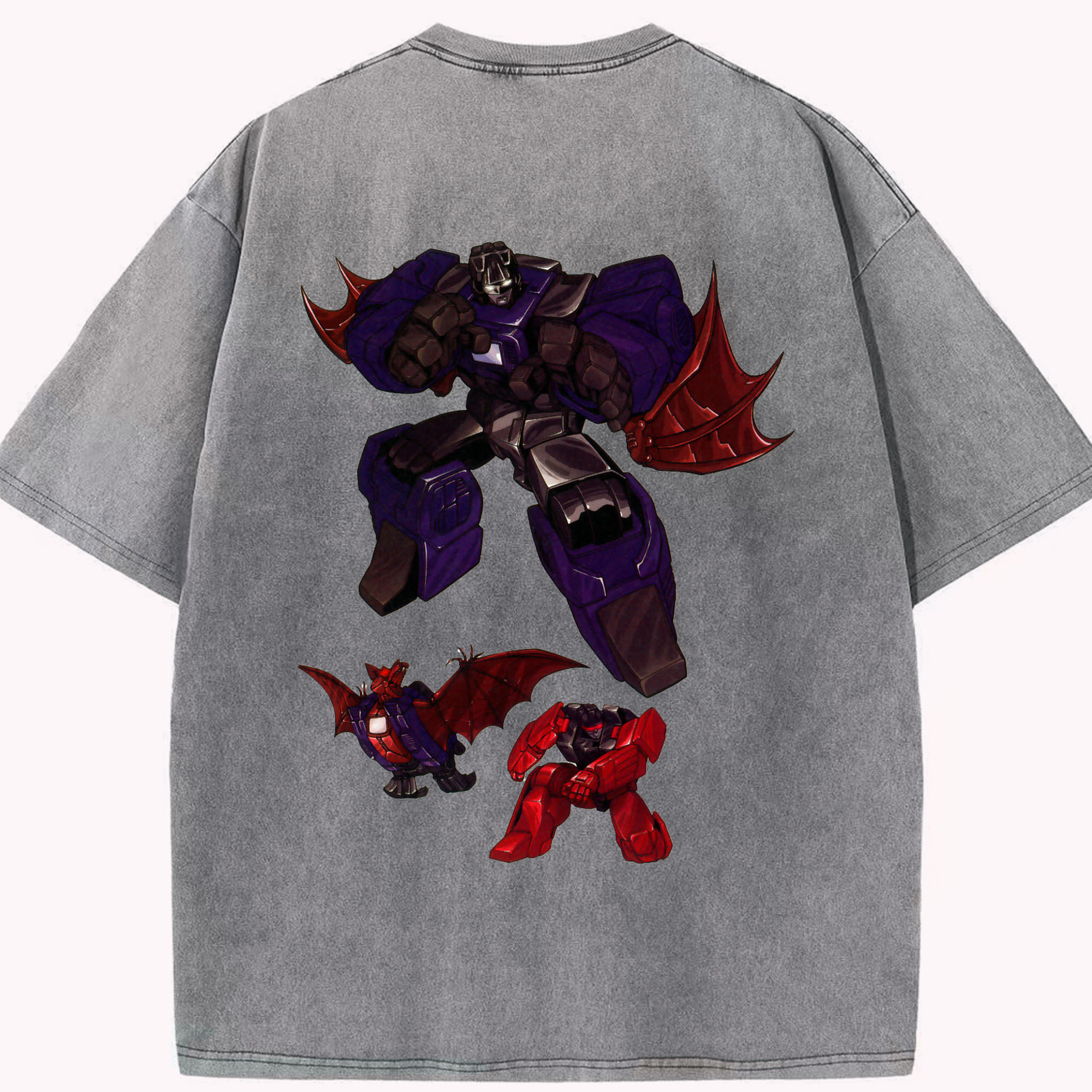 （画像用）  綿100% ヴィンテージ風 半袖Tシャツ（背面プリント）