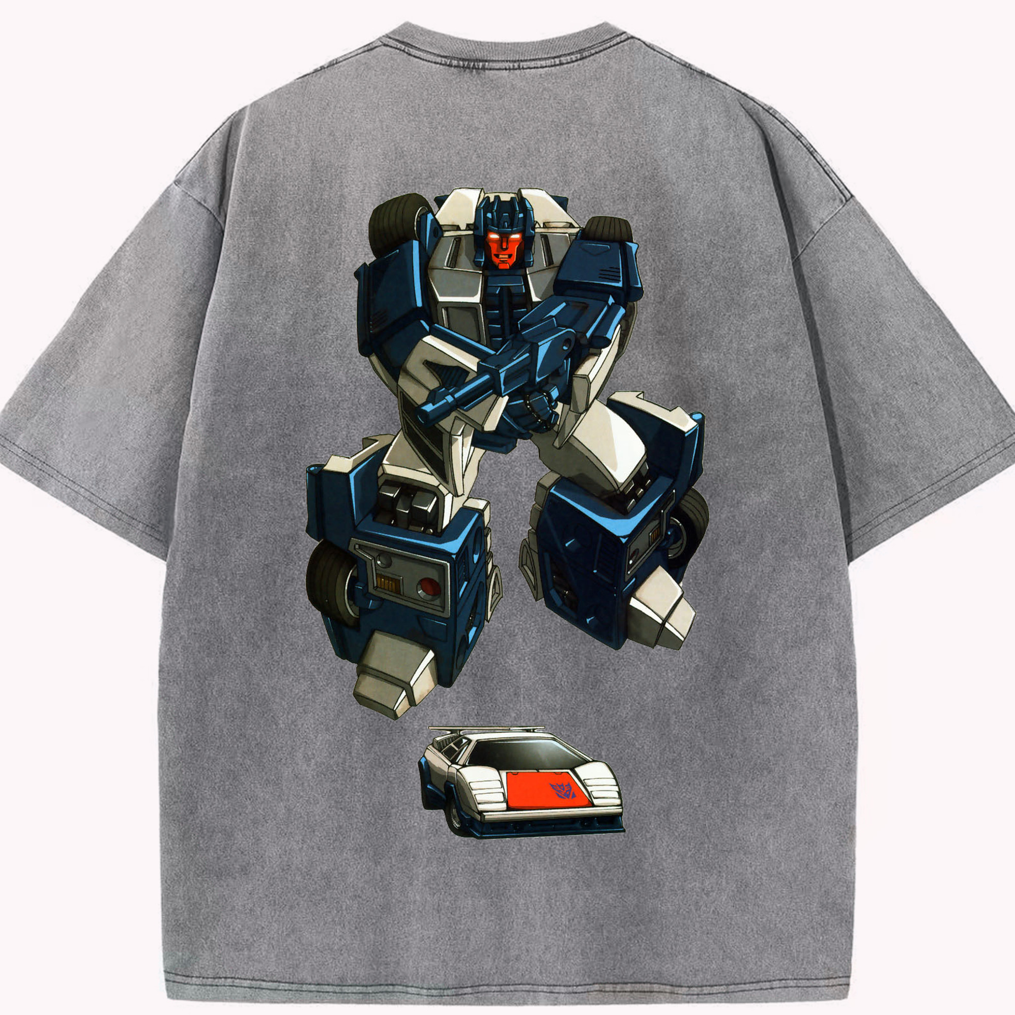 （画像用）  綿100% ヴィンテージ風 半袖Tシャツ（背面プリント）