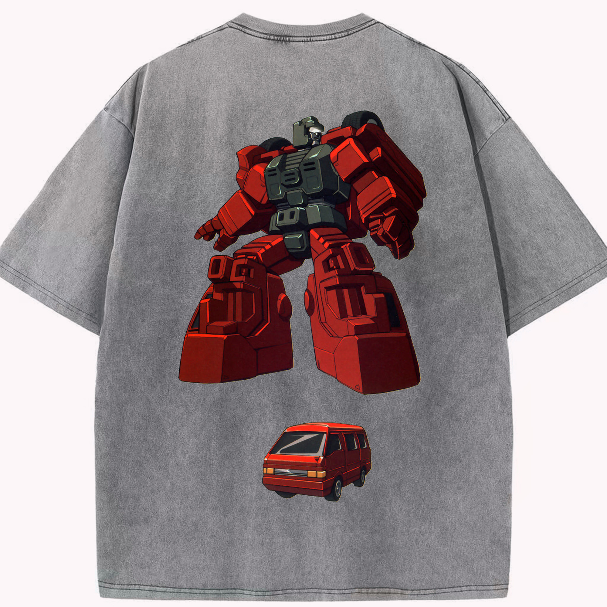 （画像用）  綿100% ヴィンテージ風 半袖Tシャツ（背面プリント）