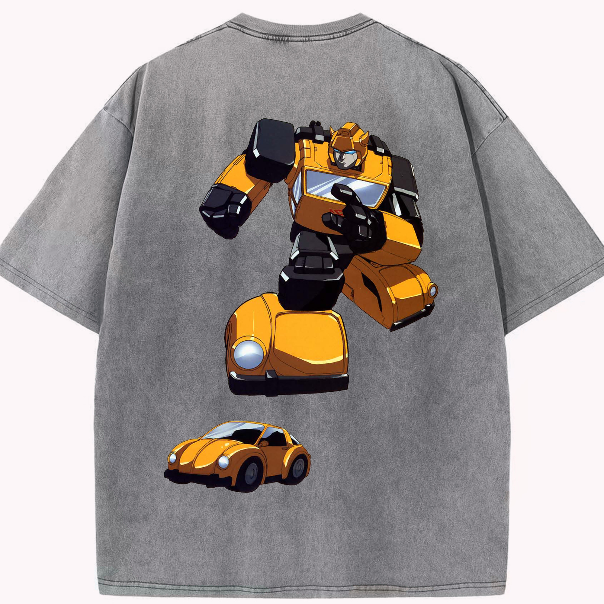 （画像用）  綿100% ヴィンテージ風 半袖Tシャツ（背面プリント）