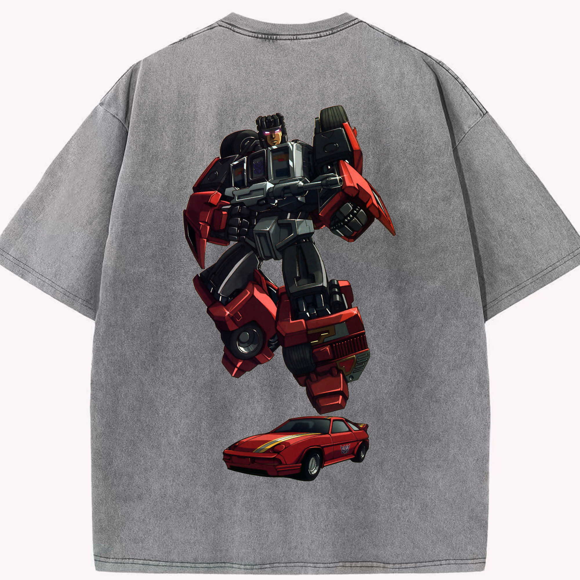 （画像用）  綿100% ヴィンテージ風 半袖Tシャツ（背面プリント）