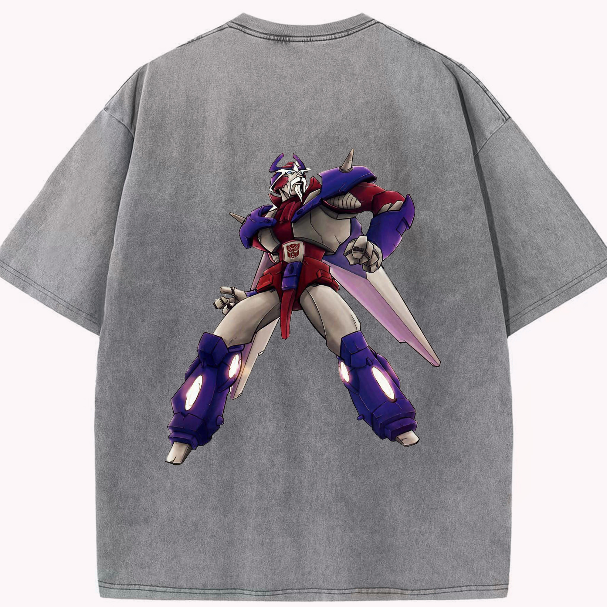（画像用）  綿100% ヴィンテージ風 半袖Tシャツ（背面プリント）