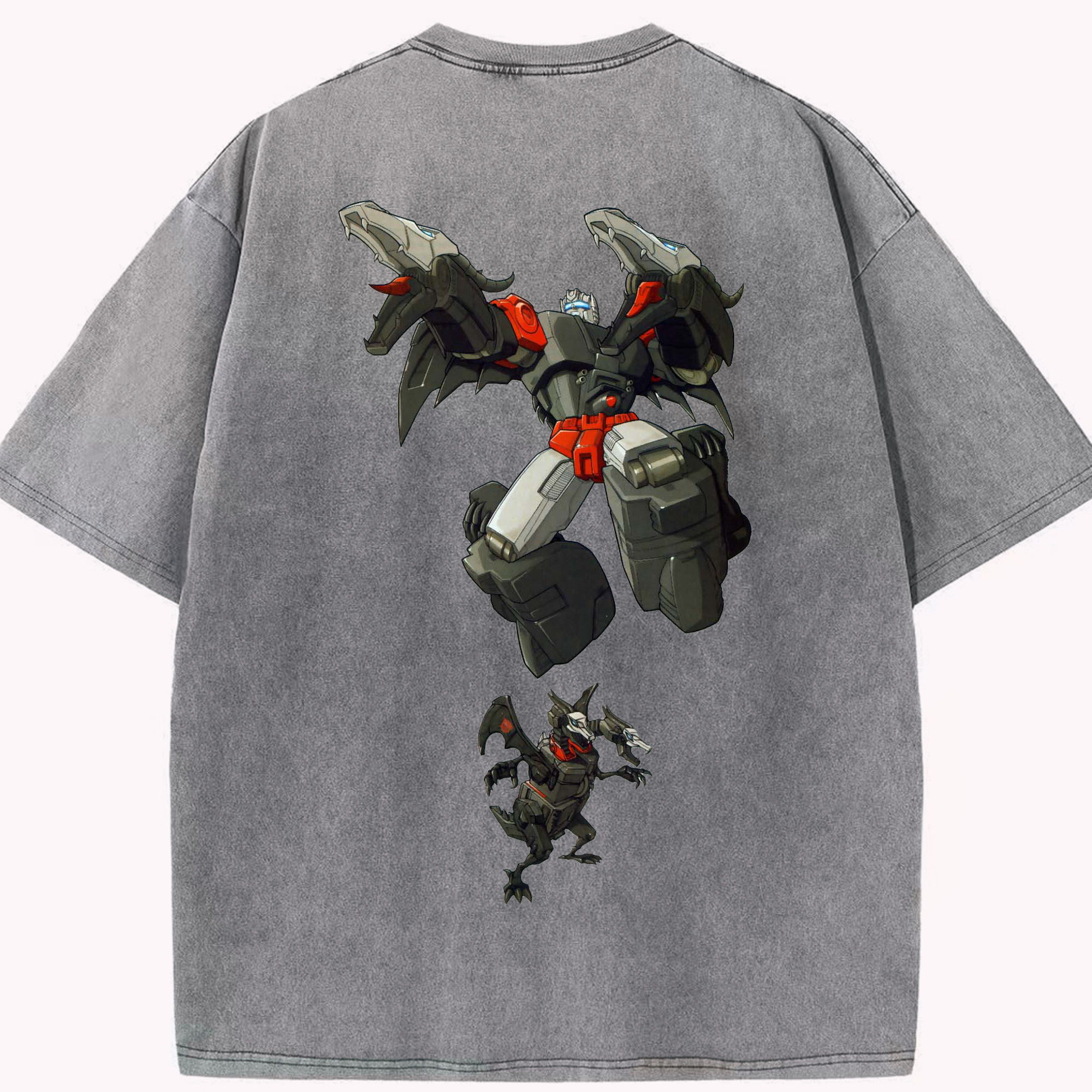 （画像用）  綿100% ヴィンテージ風 半袖Tシャツ（背面プリント）