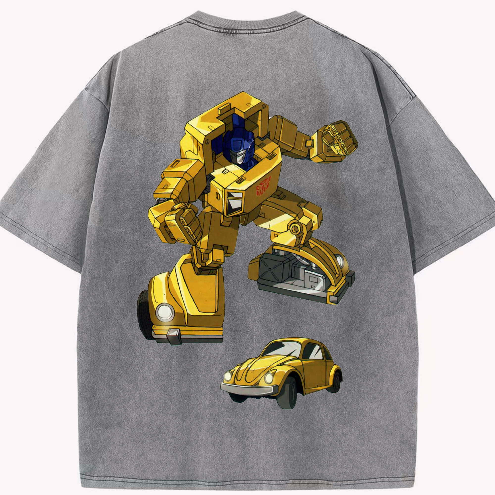 （画像用）  綿100% ヴィンテージ風 半袖Tシャツ（背面プリント）