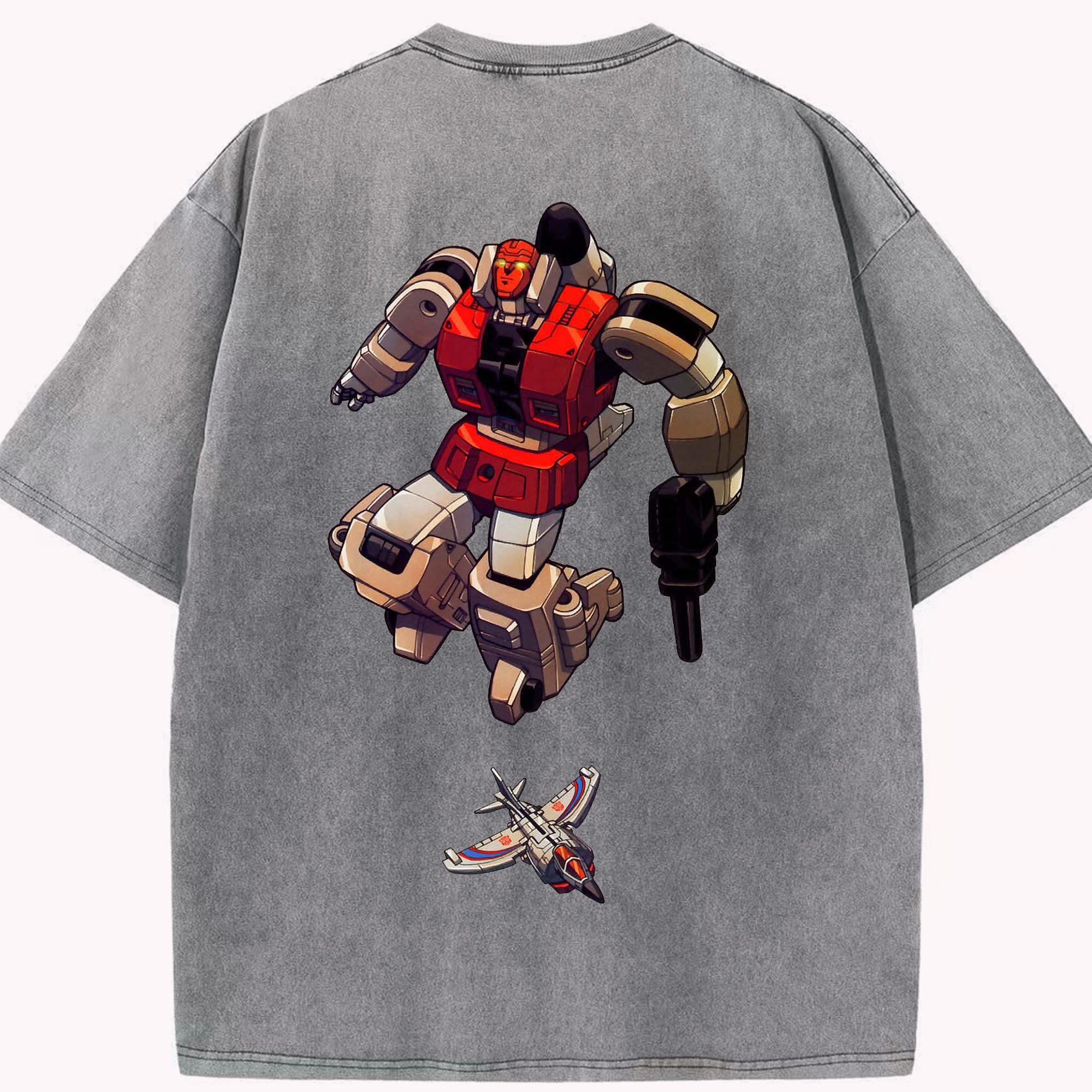 （画像用）  綿100% ヴィンテージ風 半袖Tシャツ（背面プリント）