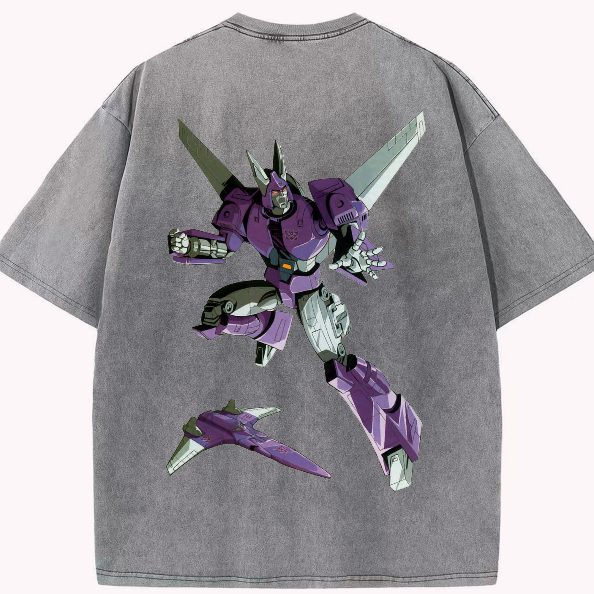 （画像用）  綿100% ヴィンテージ風 半袖Tシャツ（背面プリント）