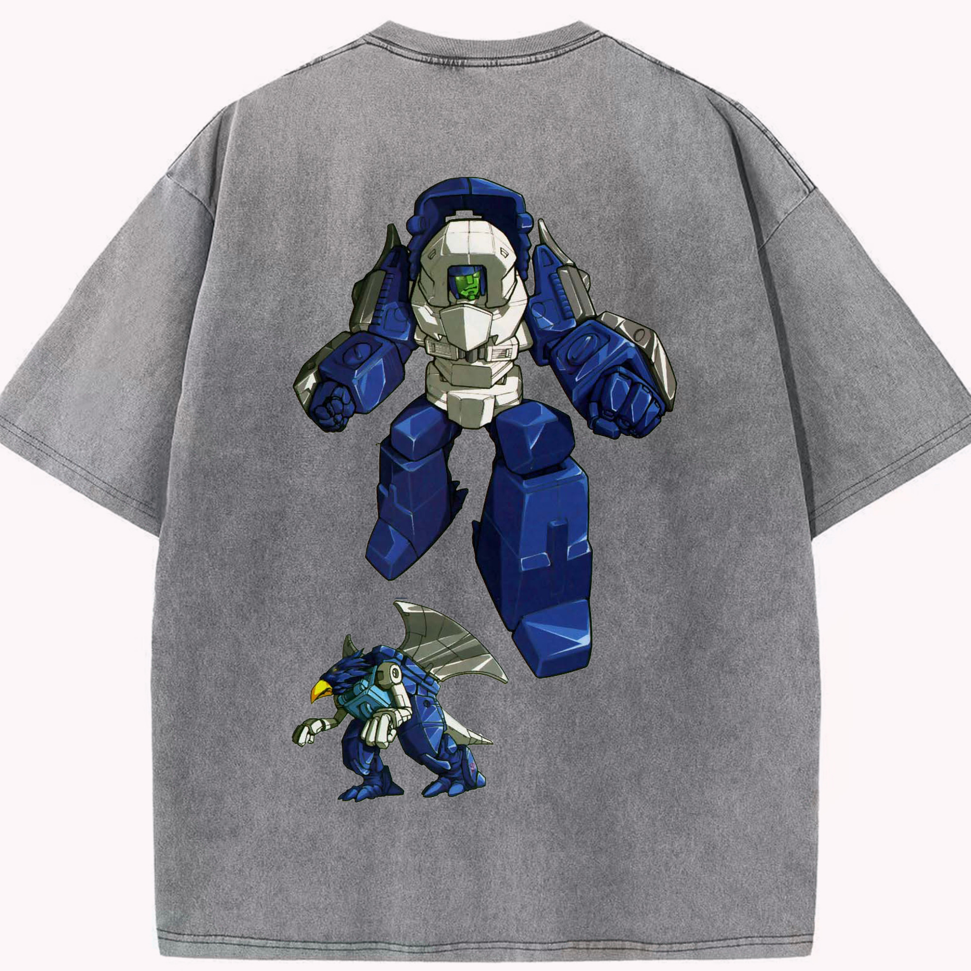 （画像用）  綿100% ヴィンテージ風 半袖Tシャツ（背面プリント）