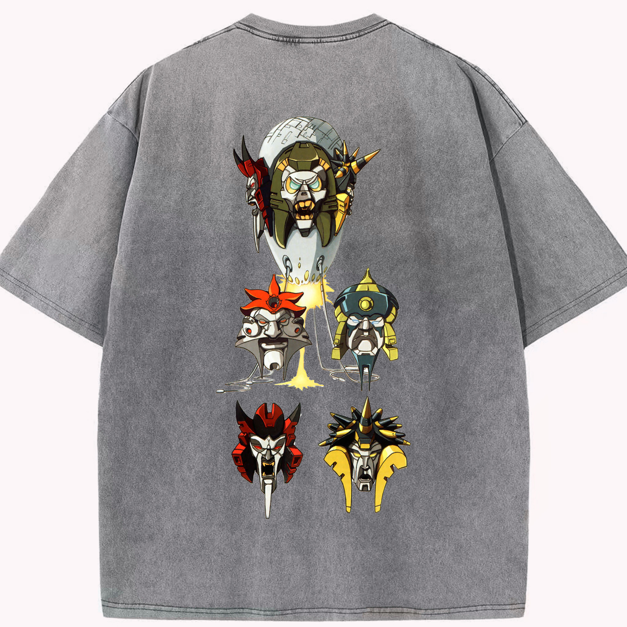 （画像用）  綿100% ヴィンテージ風 半袖Tシャツ（背面プリント）