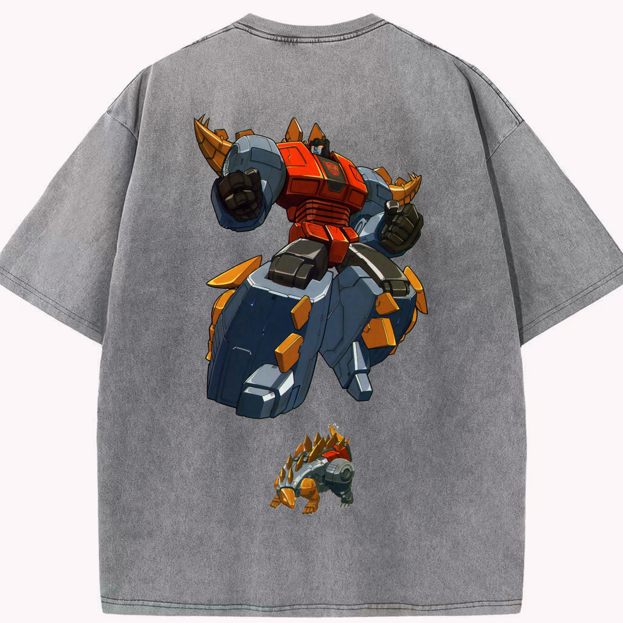 （画像用）  綿100% ヴィンテージ風 半袖Tシャツ（背面プリント）