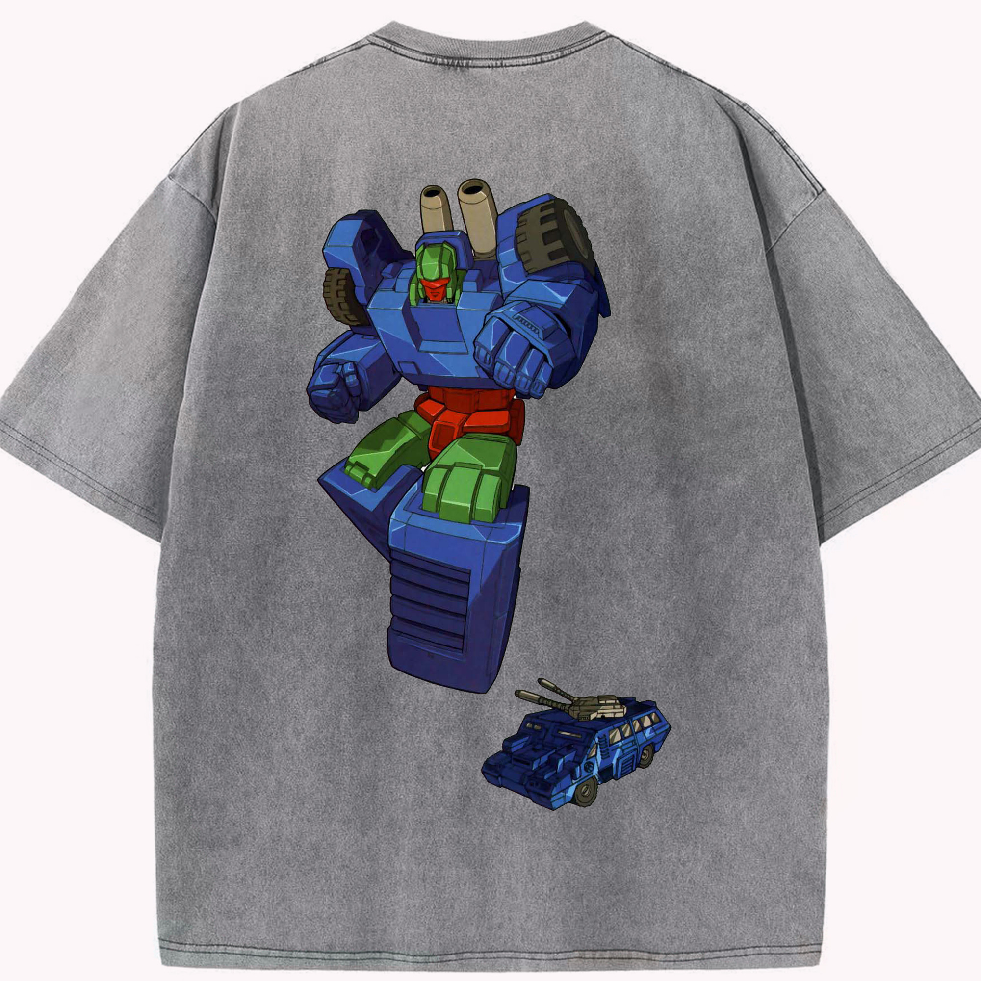 （画像用）  綿100% ヴィンテージ風 半袖Tシャツ（背面プリント）