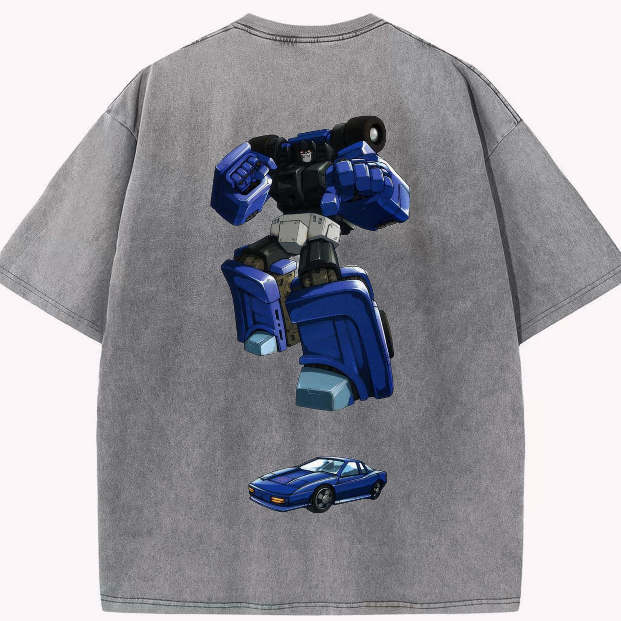 （画像用）  綿100% ヴィンテージ風 半袖Tシャツ（背面プリント）