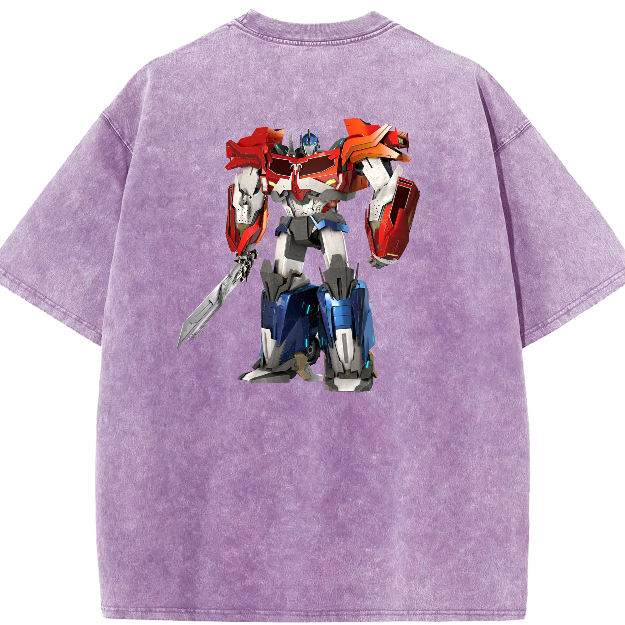 （画像用）  綿100% ヴィンテージ風 半袖Tシャツ（背面プリント）