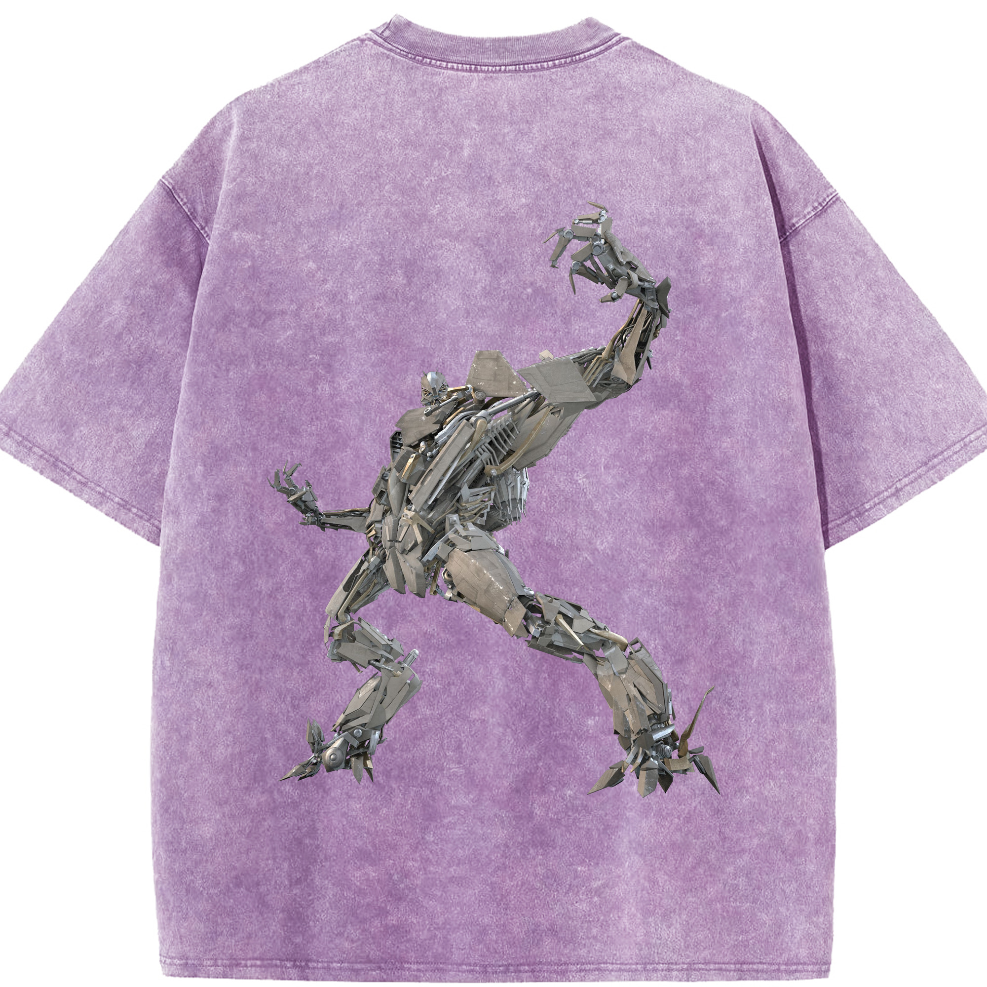 （画像用）  綿100% ヴィンテージ風 半袖Tシャツ（背面プリント）