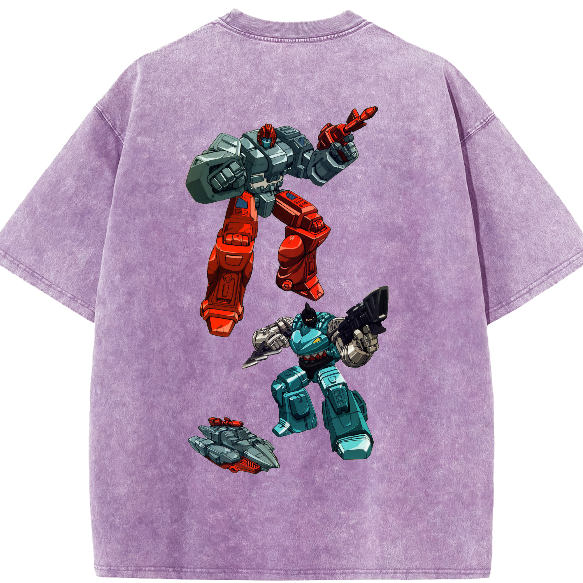 （画像用）  綿100% ヴィンテージ風 半袖Tシャツ（背面プリント）