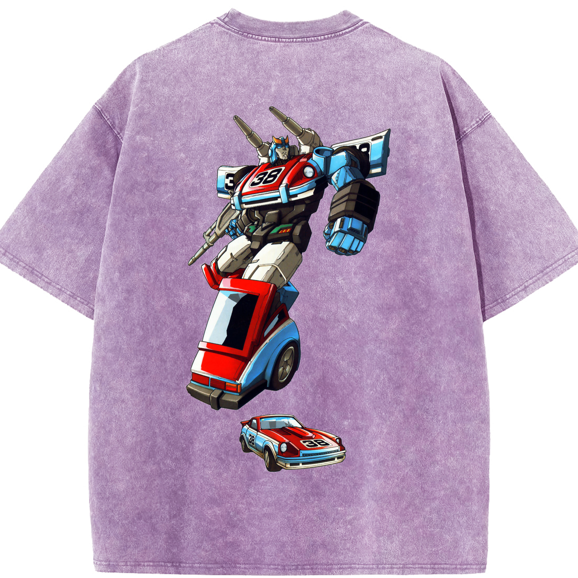 （画像用）  綿100% ヴィンテージ風 半袖Tシャツ（背面プリント）